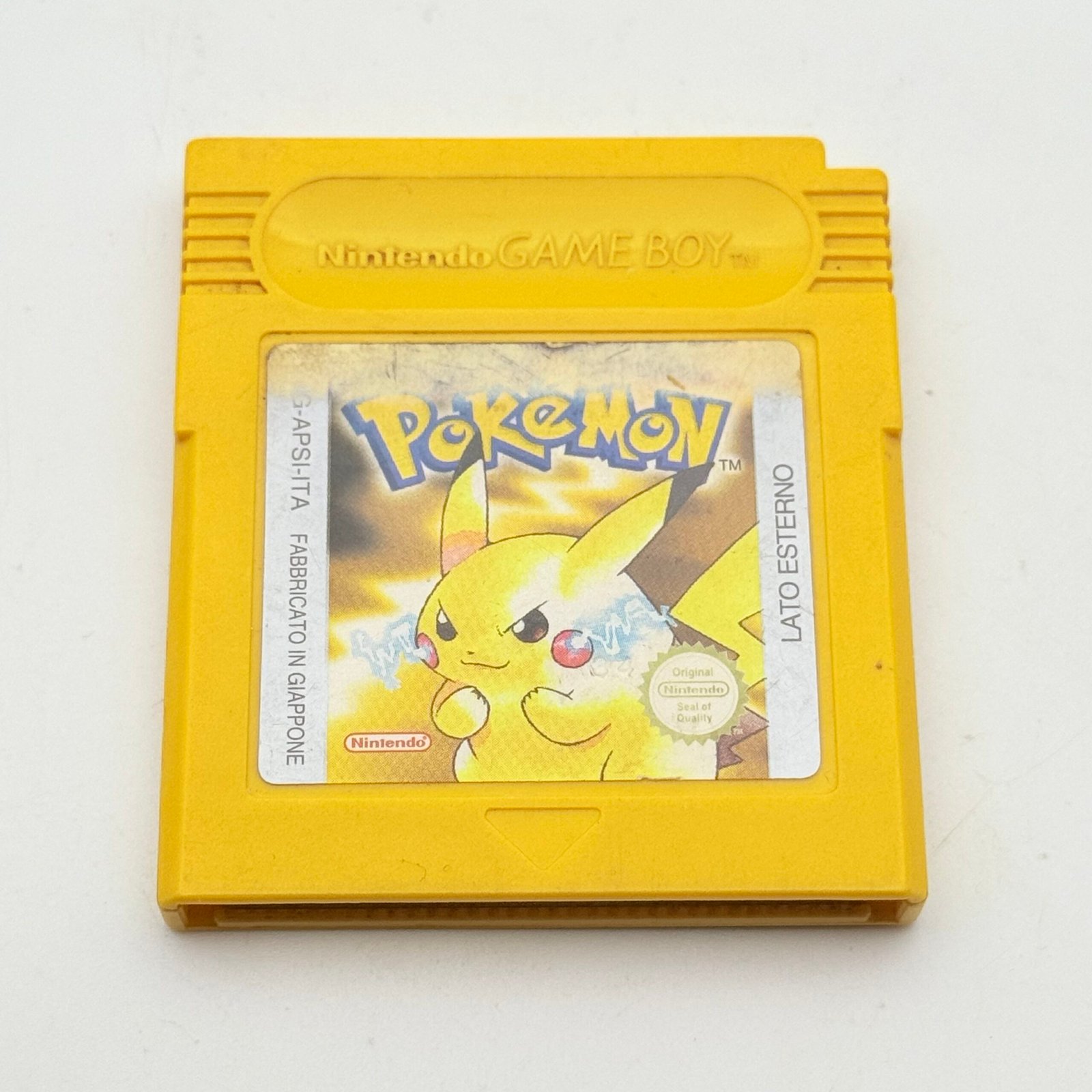 POKÉMON GIALLO GAME BOY - ORIGINALE ITA BATTERIA NUOVA - ADESIVO MEDIO