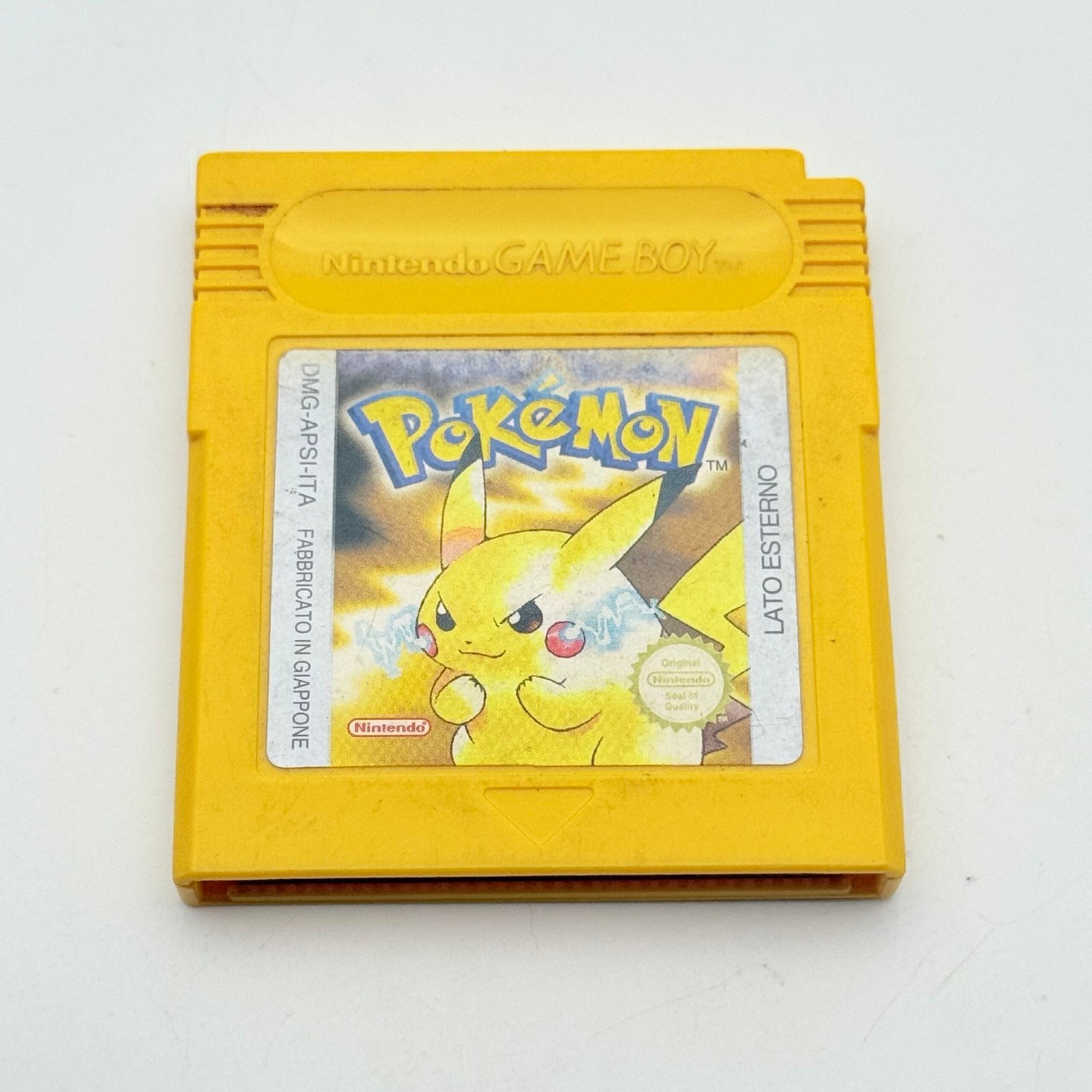 POKÉMON GIALLO GAME BOY - ORIGINALE ITA BATTERIA NUOVA - ADESIVO BUONO