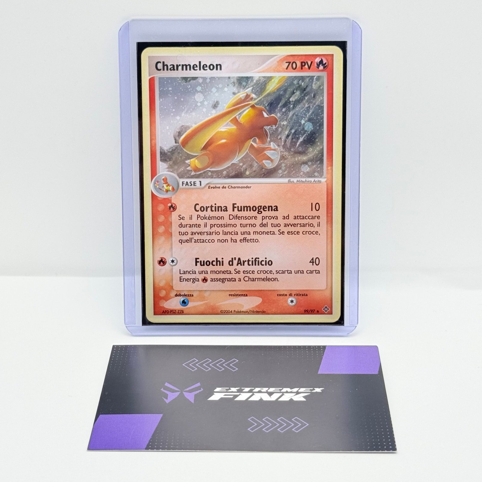 CARTA POKÉMON CHARMELEON HOLO 99/97 - 2004 - EX DRAGO - ITA - GOOD
