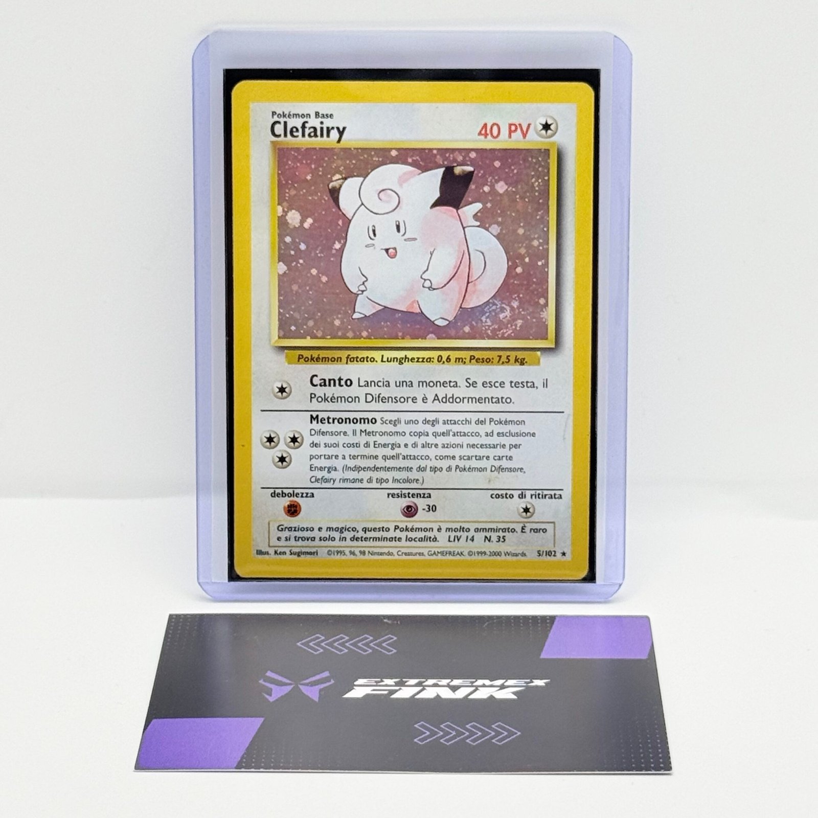 CARTA POKEMON CARD CLEFAIRY HOLO 5/102 - ITA - SET BASE - GOOD