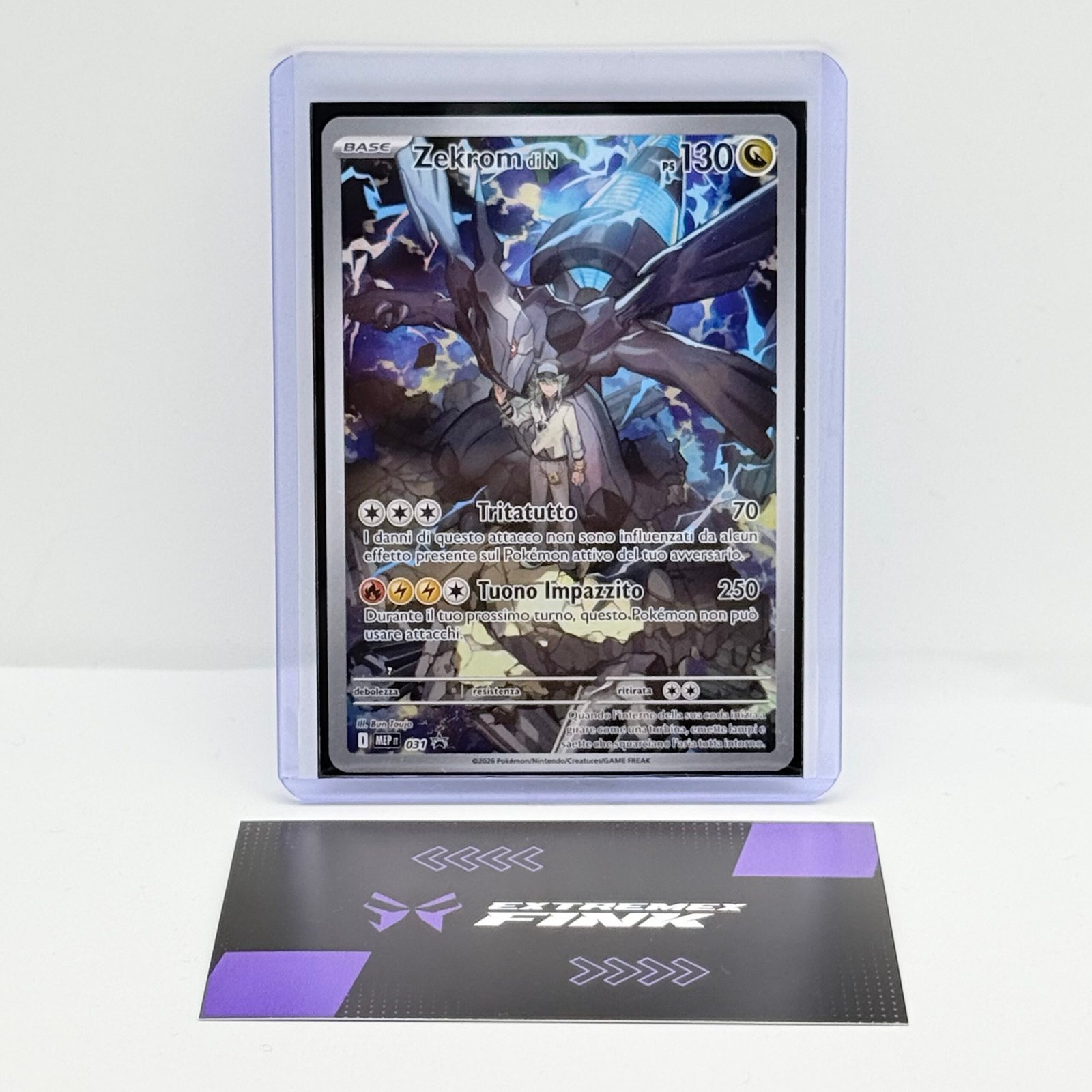 CARTA POKEMON ZEKROM DI N 031 ETB PROMO - ITA - ASCESA EROICA - NEAR MINT