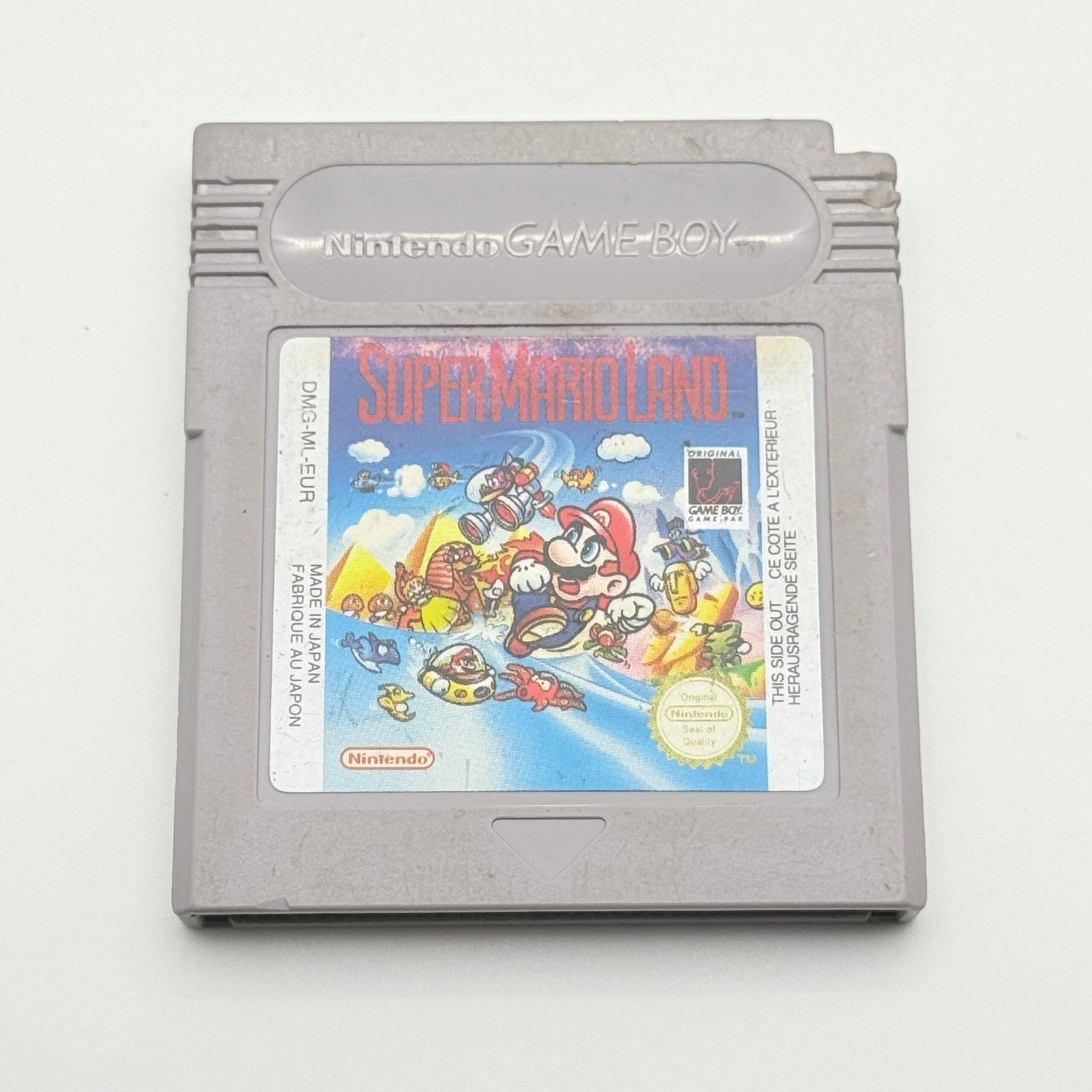 SUPER MARIO LAND - NINTENDO GAME BOY - 100% ORIGINALE PAL EUR - ADESIVO BUONO