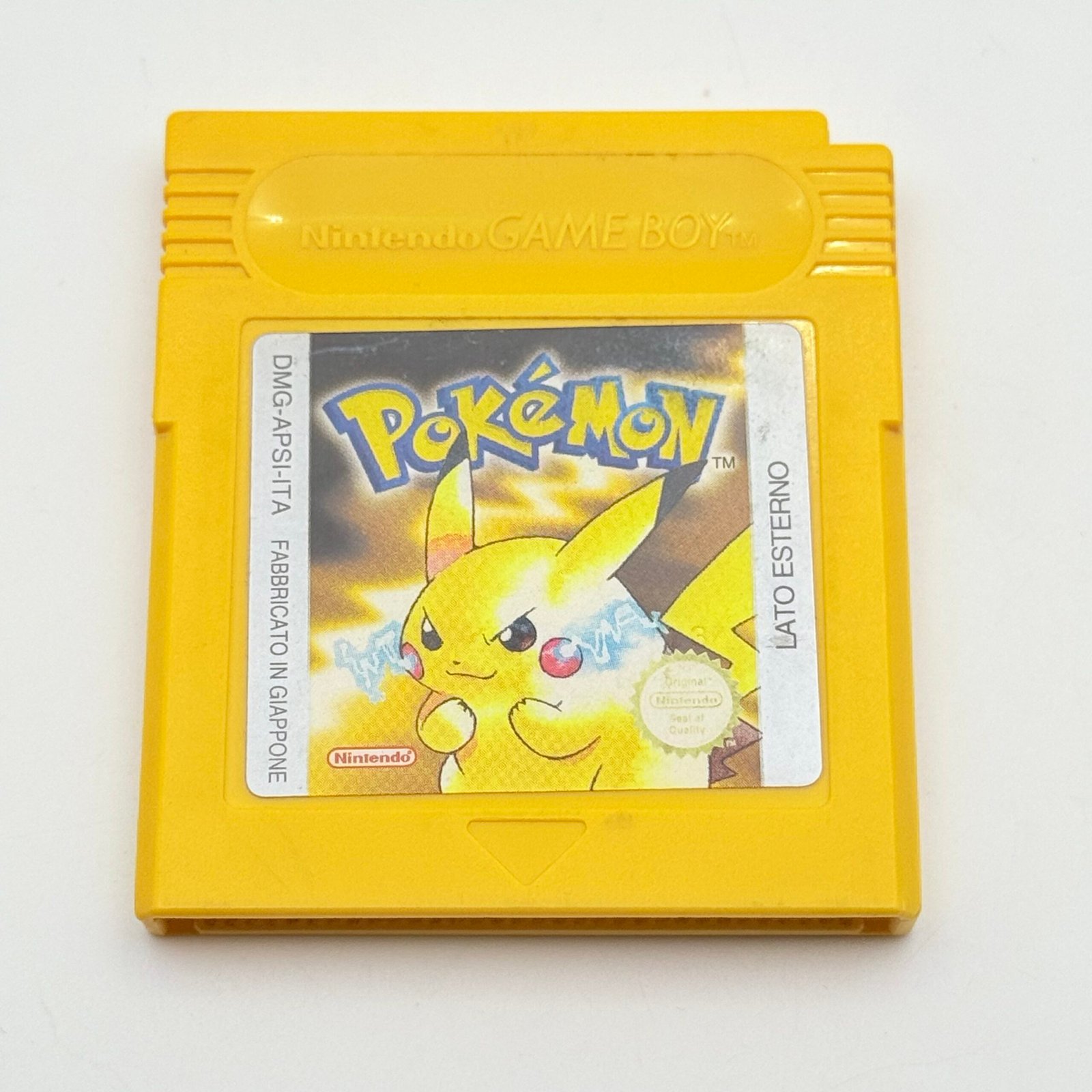 POKÉMON GIALLO GAME BOY - ORIGINALE ITALIANO - BATTERIA ORIGINALE OK - ADESIVO OTTIMO
