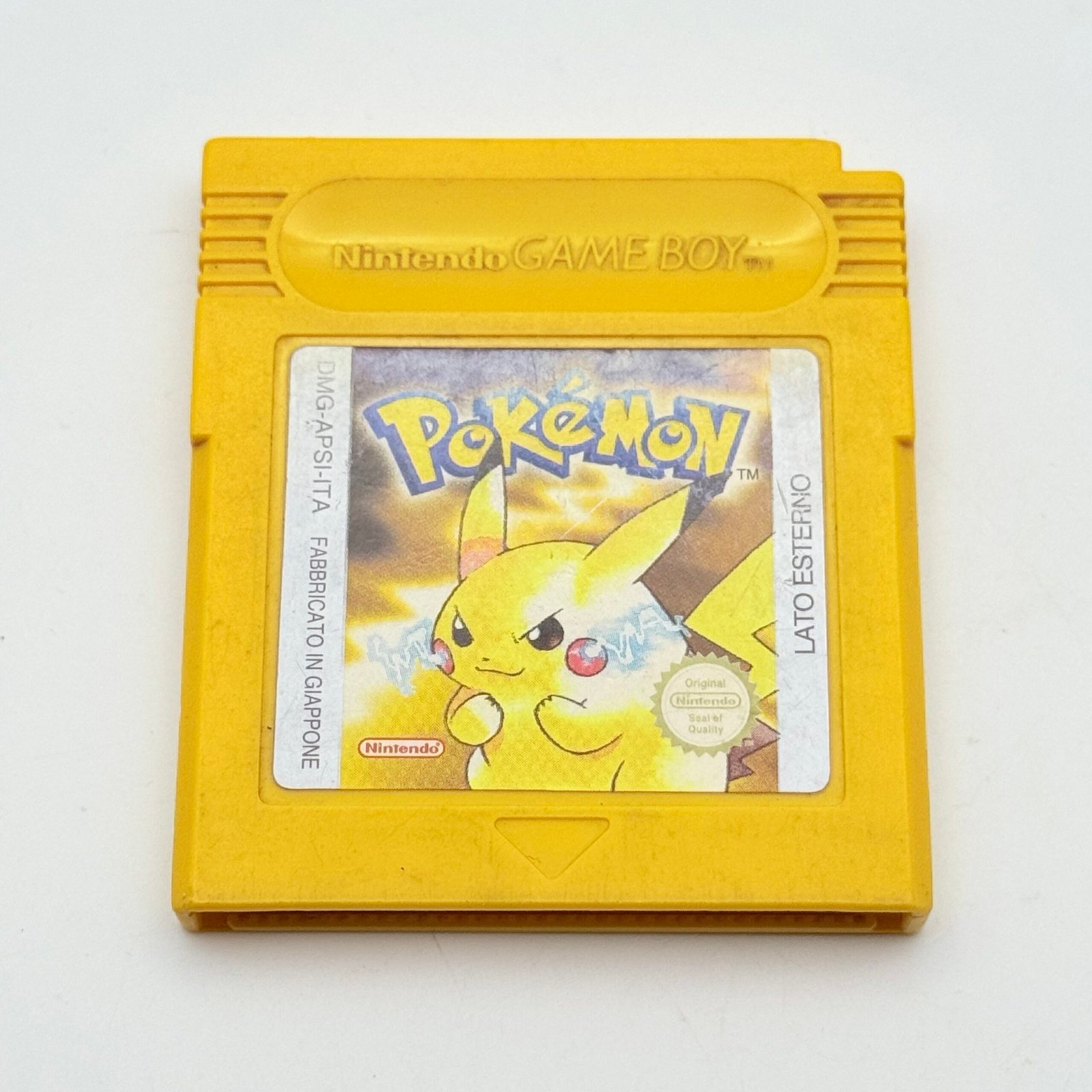 POKÉMON GIALLO GAME BOY - ORIGINALE ITA BATTERIA NUOVA - ADESIVO BUONO