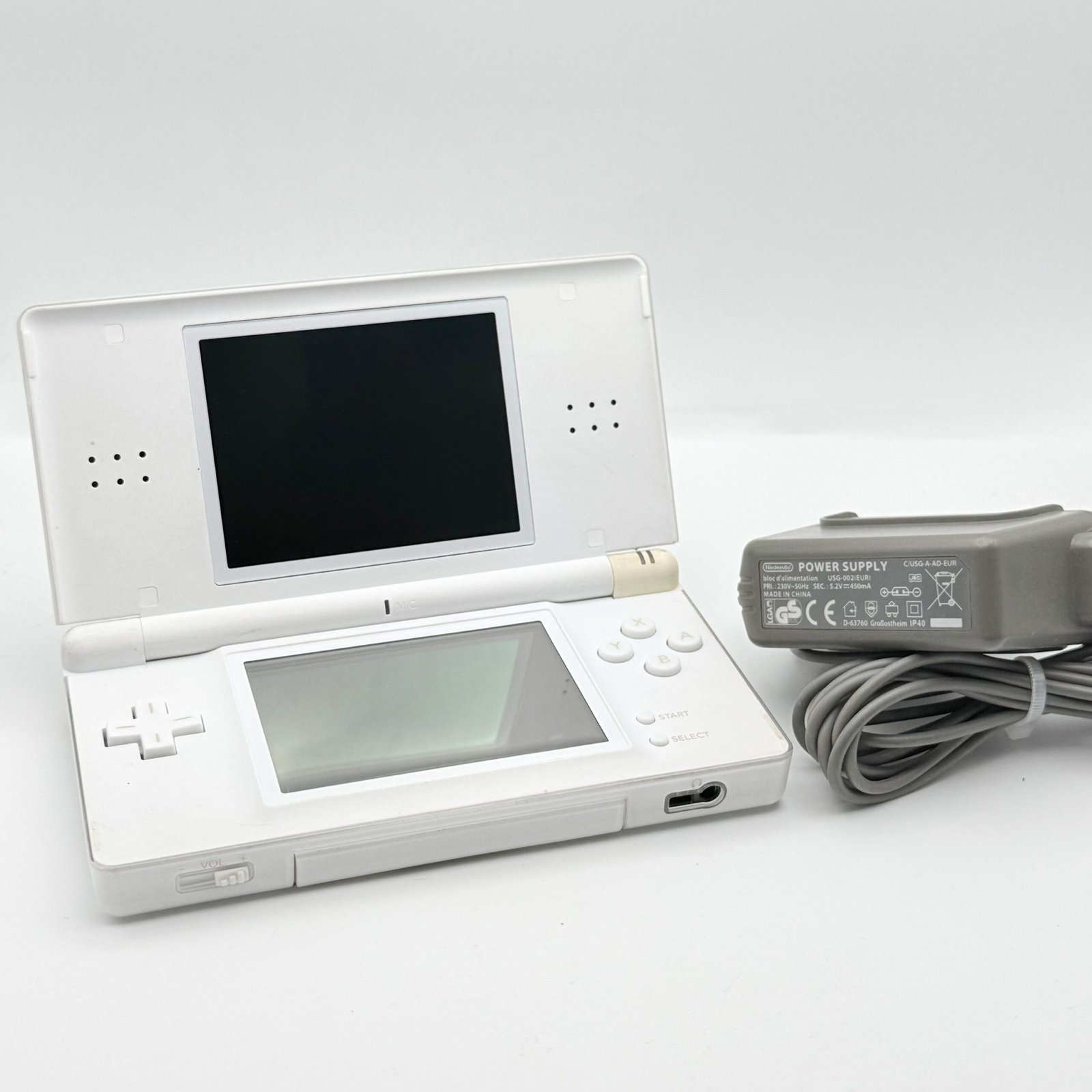 NINTENDO DS LITE BIANCO- 100% ORIGINALE TESTATO E FUNZIONANTE + CARICATORE