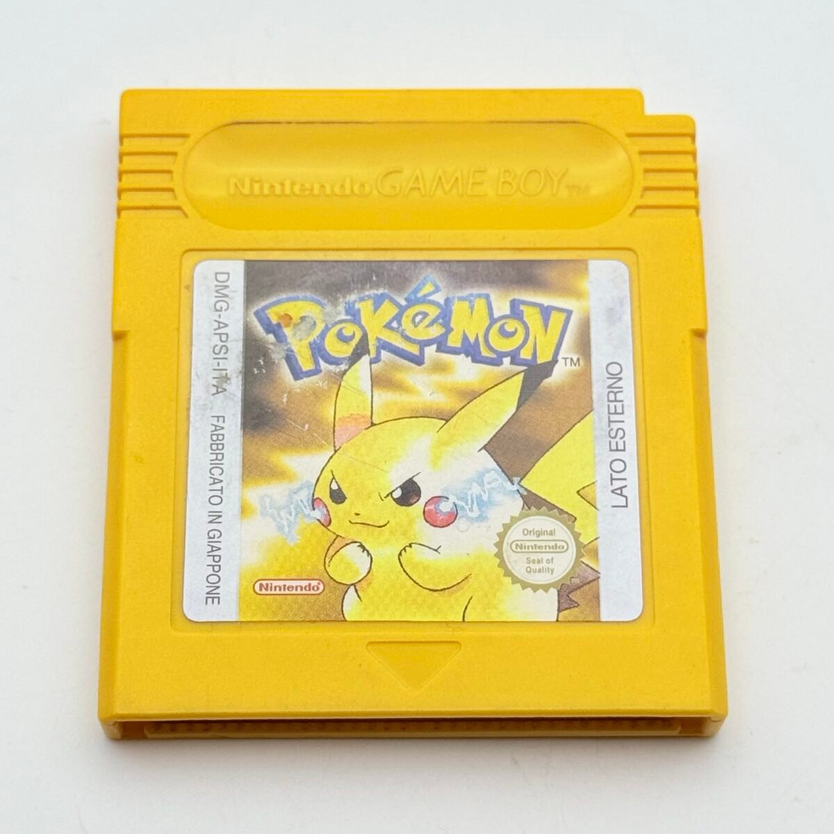 POKÉMON GIALLO GAME BOY - ORIGINALE ITA BATTERIA NUOVA - ADESIVO BUONO