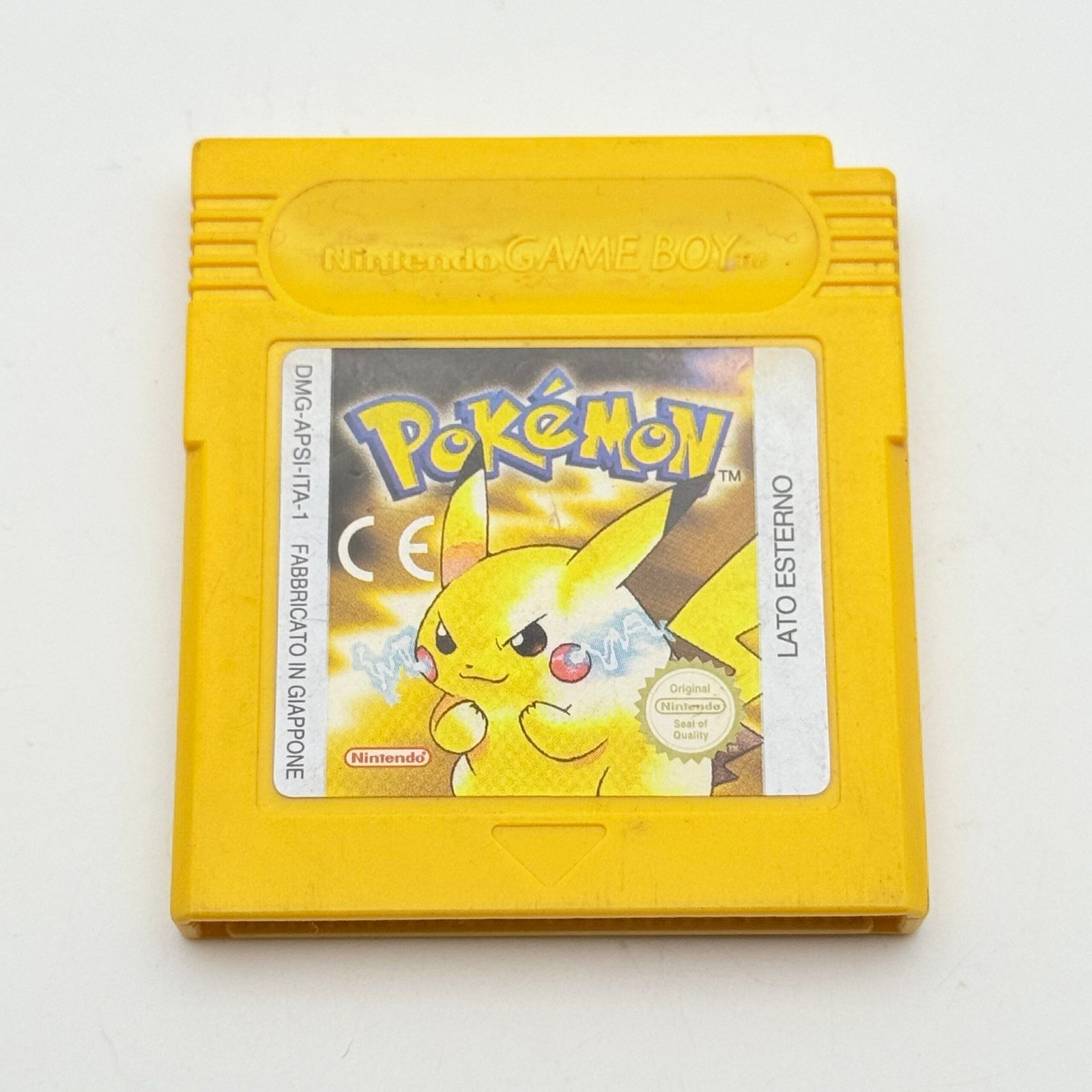 POKÉMON GIALLO GAME BOY - ORIGINALE ITALIANO - BATTERIA ORIGINALE OK - ADESIVO OTTIMO