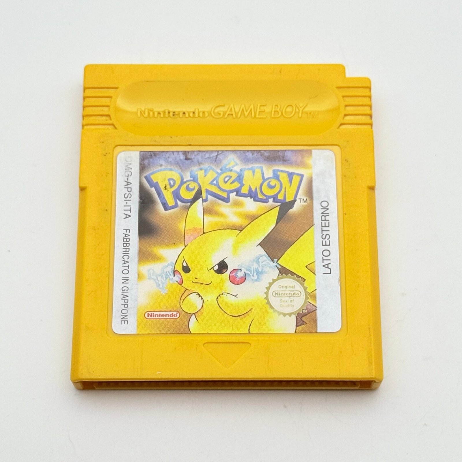 POKÉMON GIALLO GAME BOY - ORIGINALE ITA BATTERIA ORIGINALE OK - ADESIVO BUONO