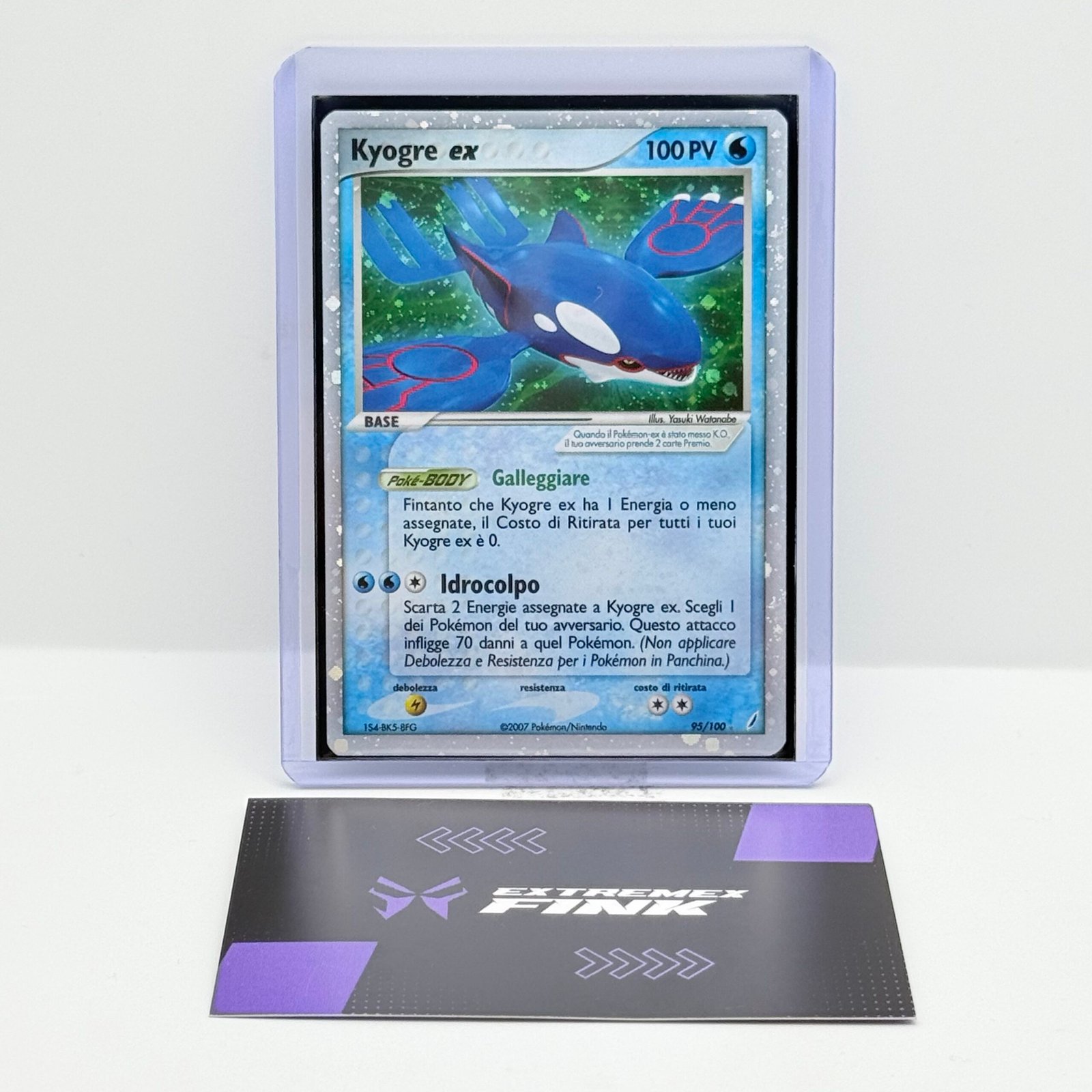 CARTA POKÉMON KYOGRE HOLO 95/100 - EX GUARDIANI DEI CRISTALLI - ITA - EXCELLENT