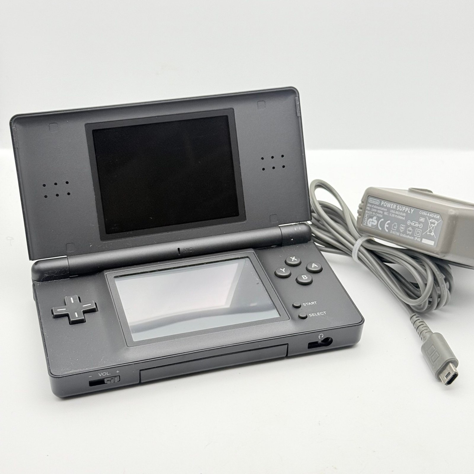 NINTENDO DS LITE NERO - 100% ORIGINALE TESTATO E FUNZIONANTE + CARICATORE