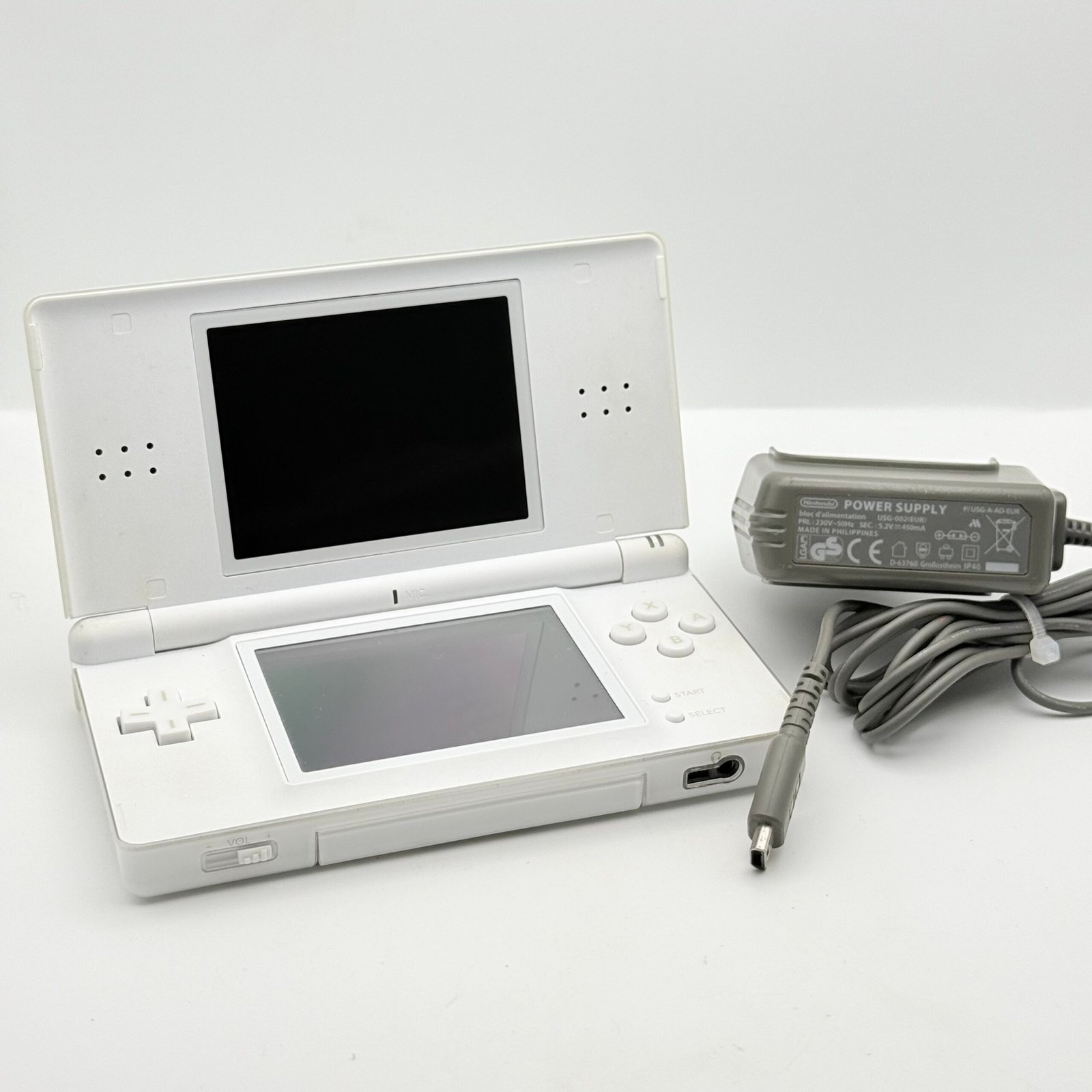 NINTENDO DS LITE BIANCO - 100% ORIGINALE TESTATO E FUNZIONANTE + CARICATORE
