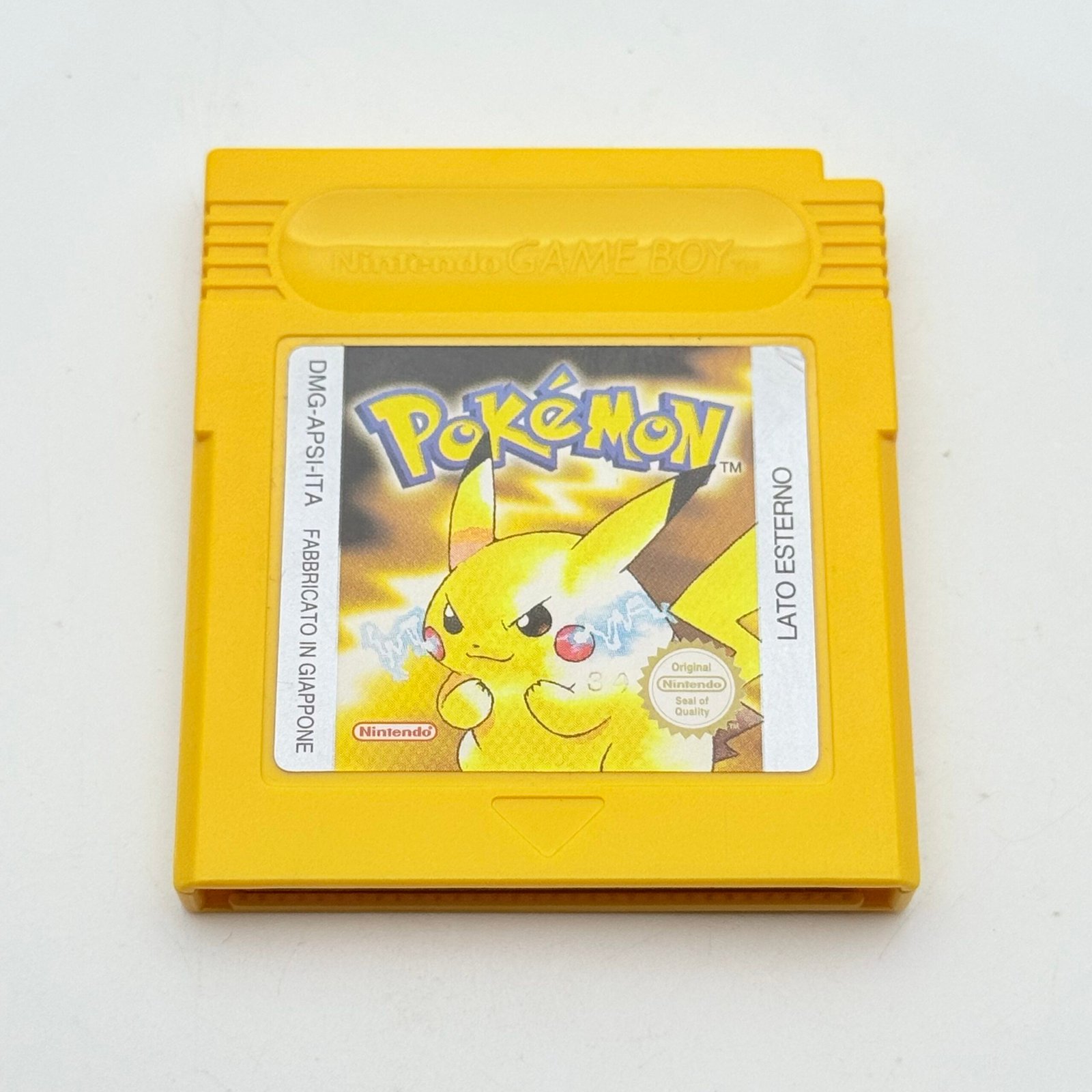 POKÉMON GIALLO GAME BOY - ORIGINALE ITALIANO - BATTERIA ORIGINALE OK - ADESIVO OTTIMO