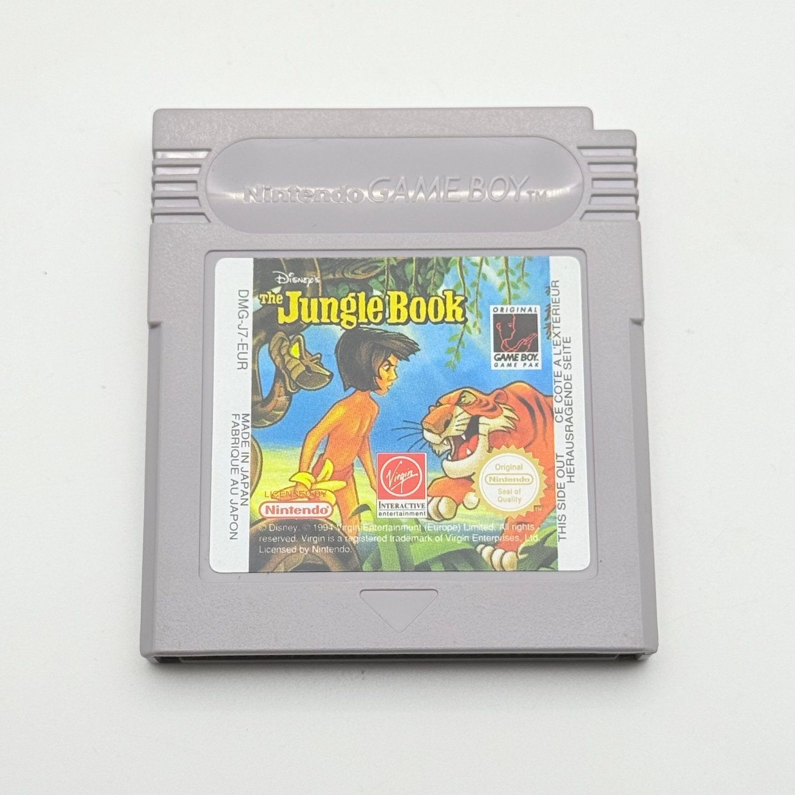THE JUNGLE BOOK - NINTENDO GAME BOY - 100% ORIGINALE PAL EUR - ADESIVO PERFETTO