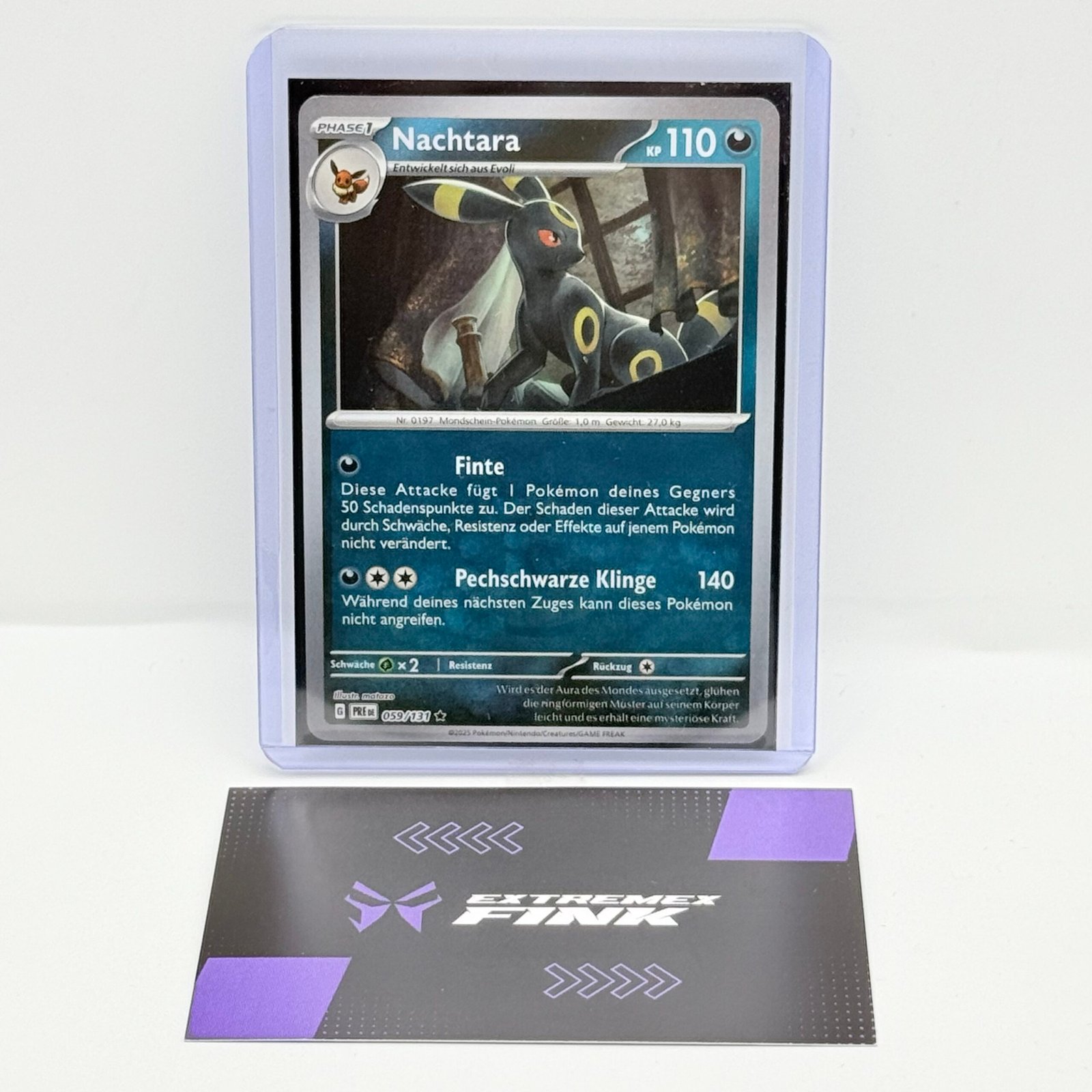 🇩🇪 POKEMON NACHTARA MASTERBALL HOLO 059/131 - GER PRISMATISCHE ENTWICKLUNGEN