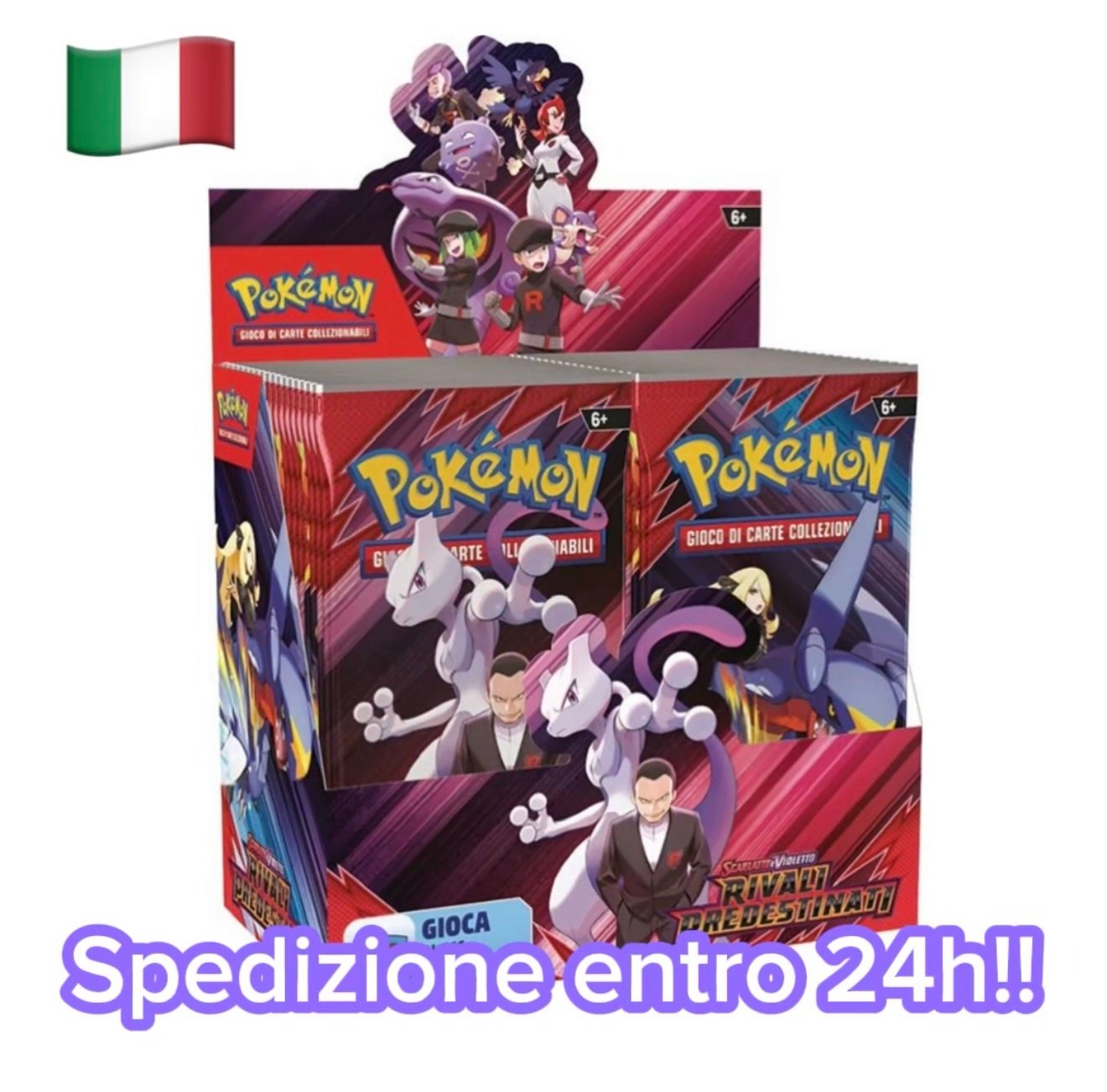 🇮🇹 POKEMON DISPLAY BOX DA 36 RIVALI PREDESTINATI ITA - SEALED - PERFETTO