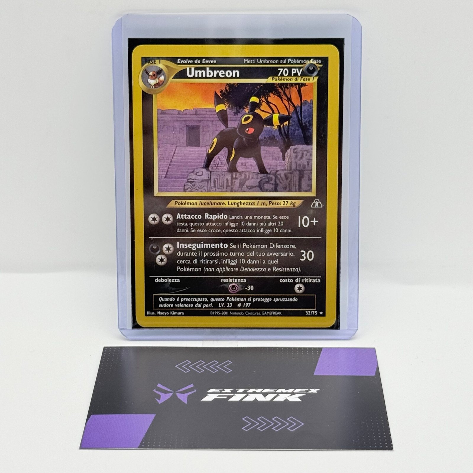 CARTA POKEMON CARD UMBREON 32/75 - ITA - NEO DISCOVERY - GOOD