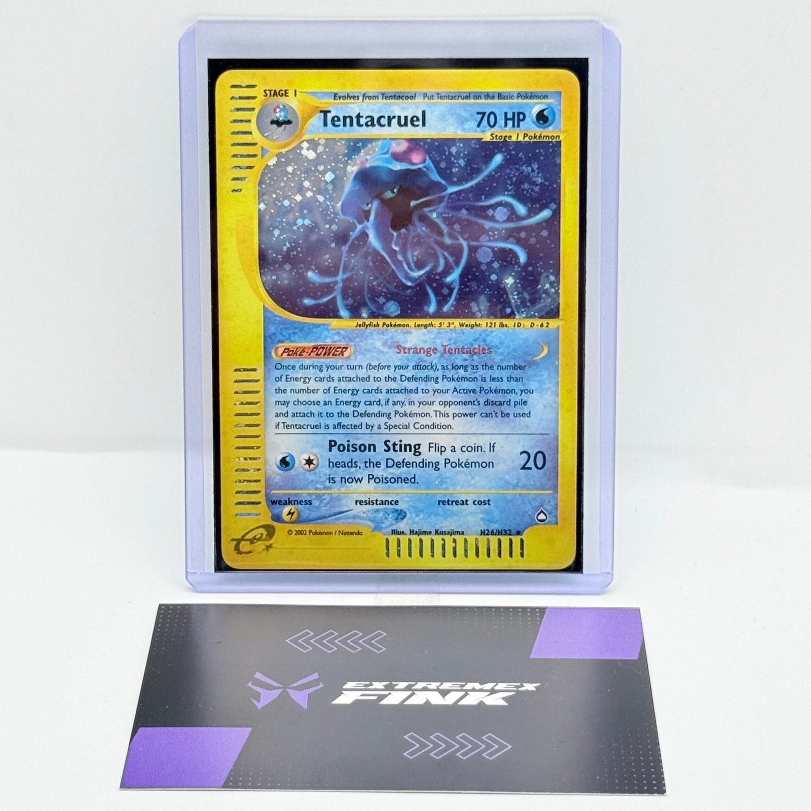 CARTA POKEMON TENTACRUEL HOLO H26/H32 - ENG - AQUAPOLIS - GOOD