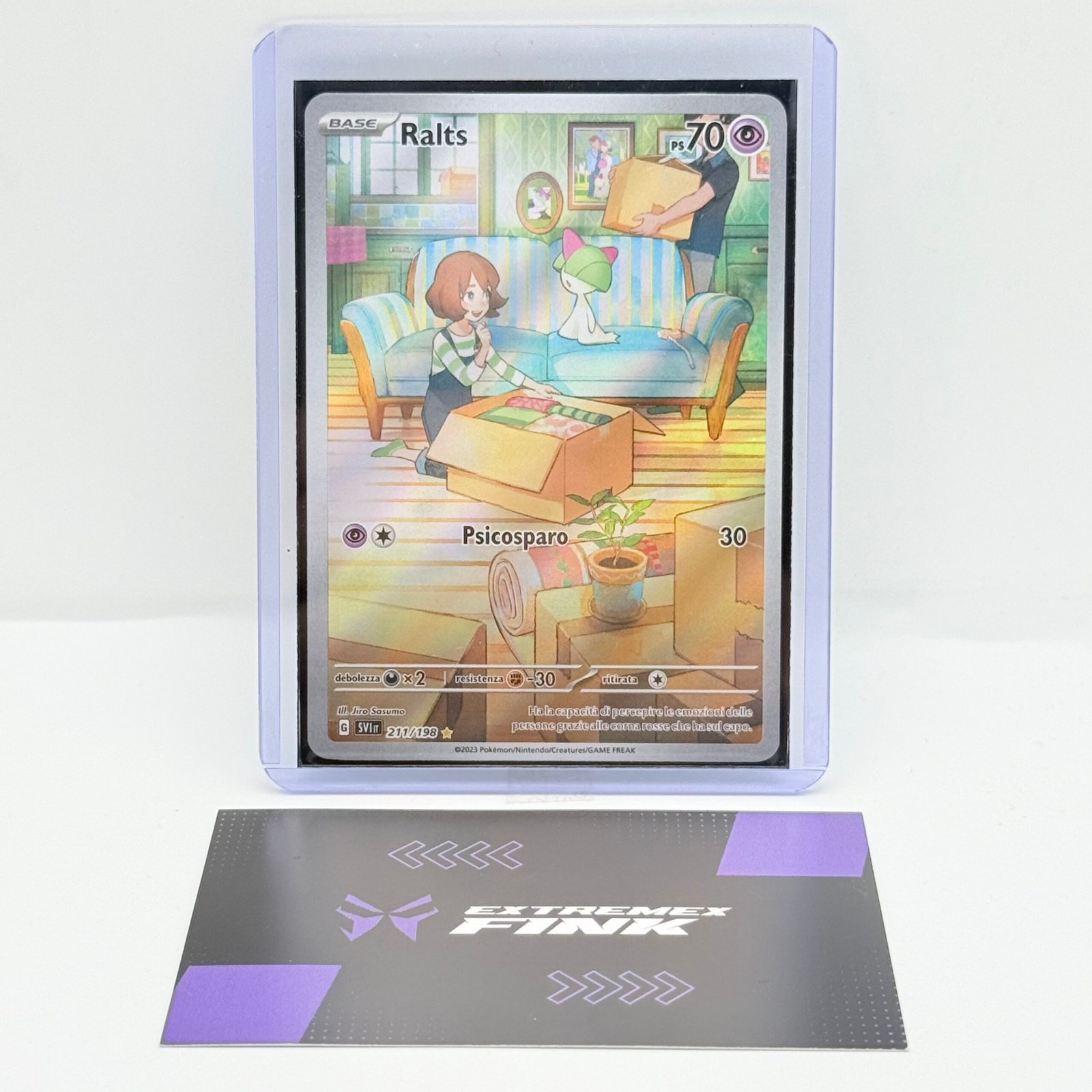 CARTA POKEMON RALTS 211/198 - ITA - SCARLATTO E VIOLETTO - NEAR MINT