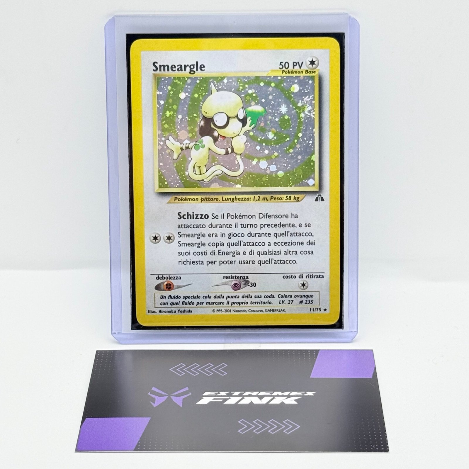 CARTA POKEMON SMEARGLE HOLO 11/75 - ITA - NEO DISCOVERY - EXCELLENT