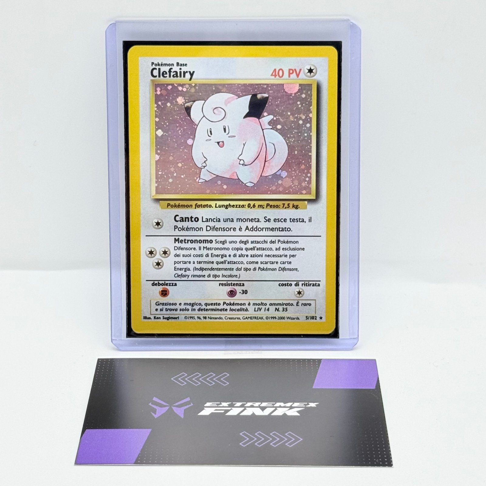 CARTA POKEMON CLEFAIRY HOLO 5/102 - ITA - SET BASE - GOOD-EXCELLENT