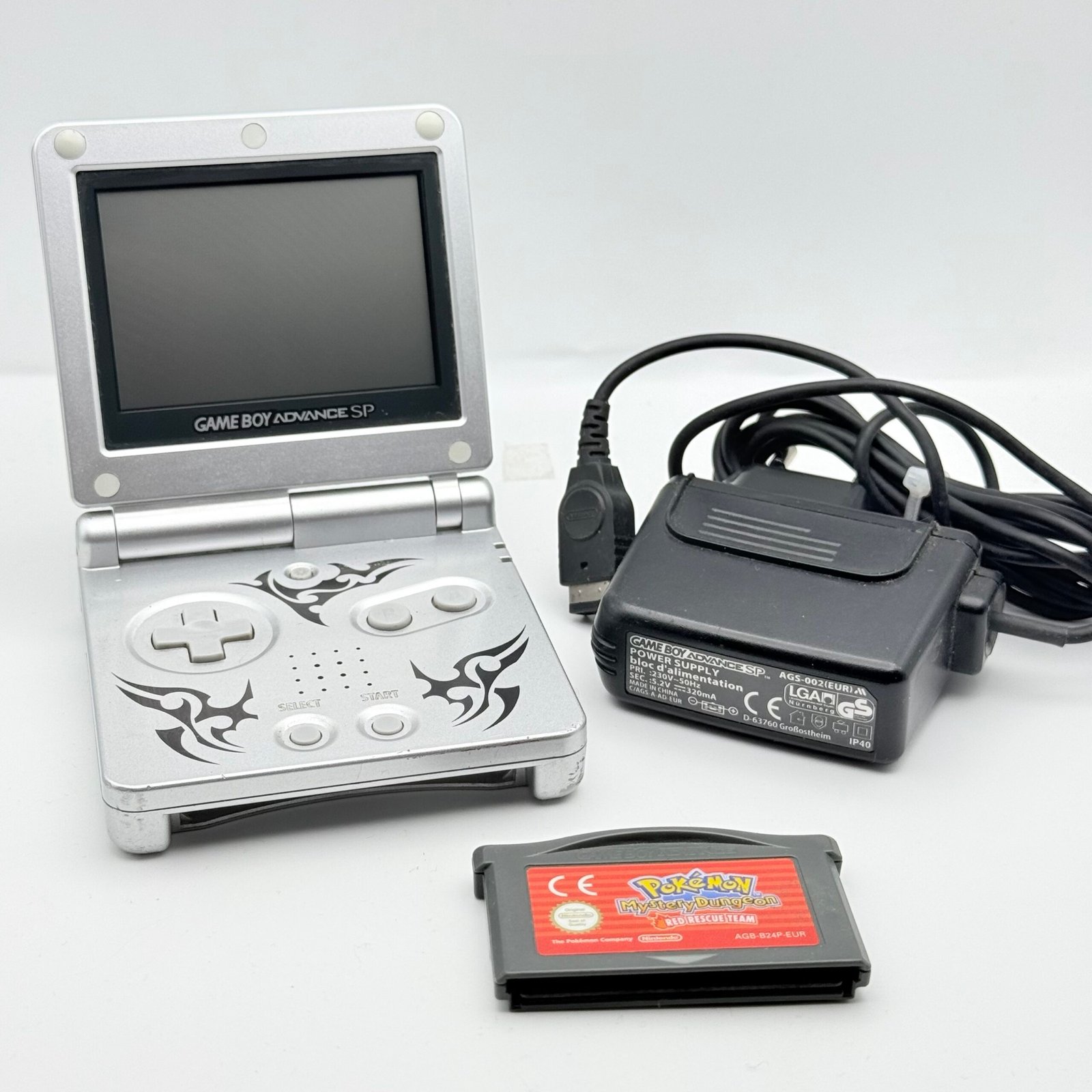 NINTENDO GAME BOY ADVANCE SP + POKÉMON MYSTERY DUNGEON ORIGINALE - BUON STATO