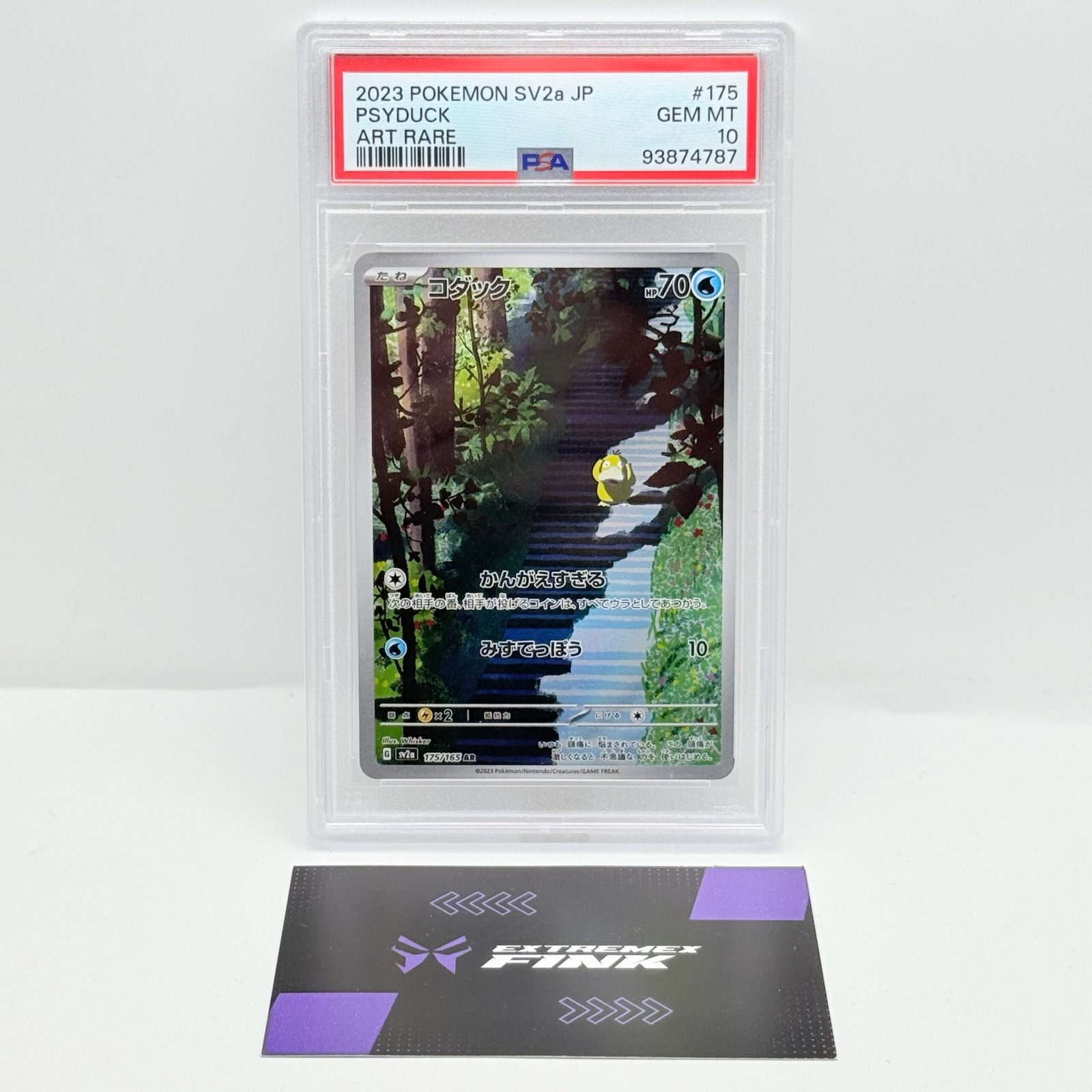CARTA POKÉMON PSYDUCK 175/165 2023 - MEW 151 - JAP - PSA 10 - GEM MINT