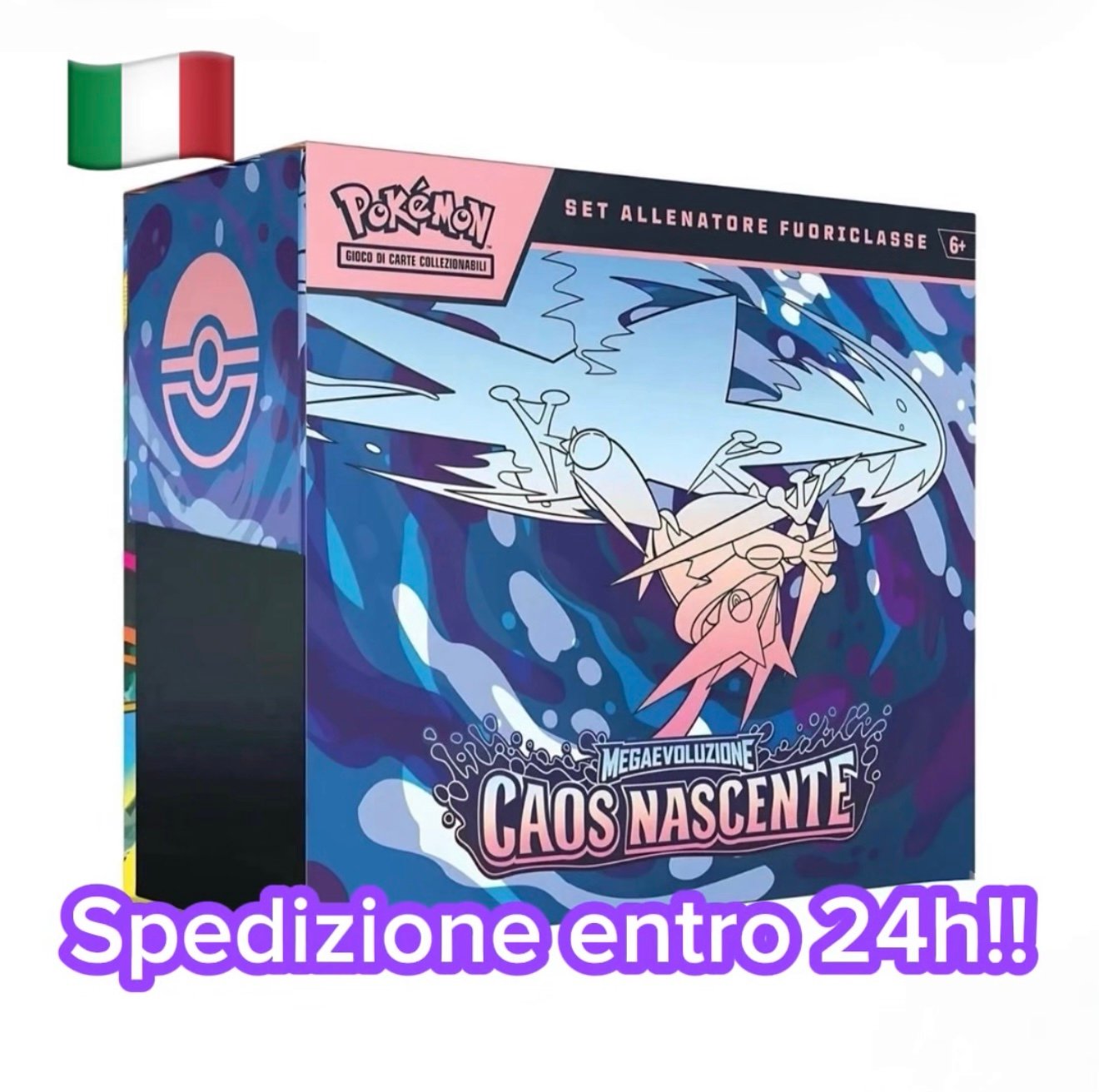 🇮🇹 POKEMON SET ALLENATORE FUORICLASSE ETB CAOS NASCENTE - ITA - PERFETTO