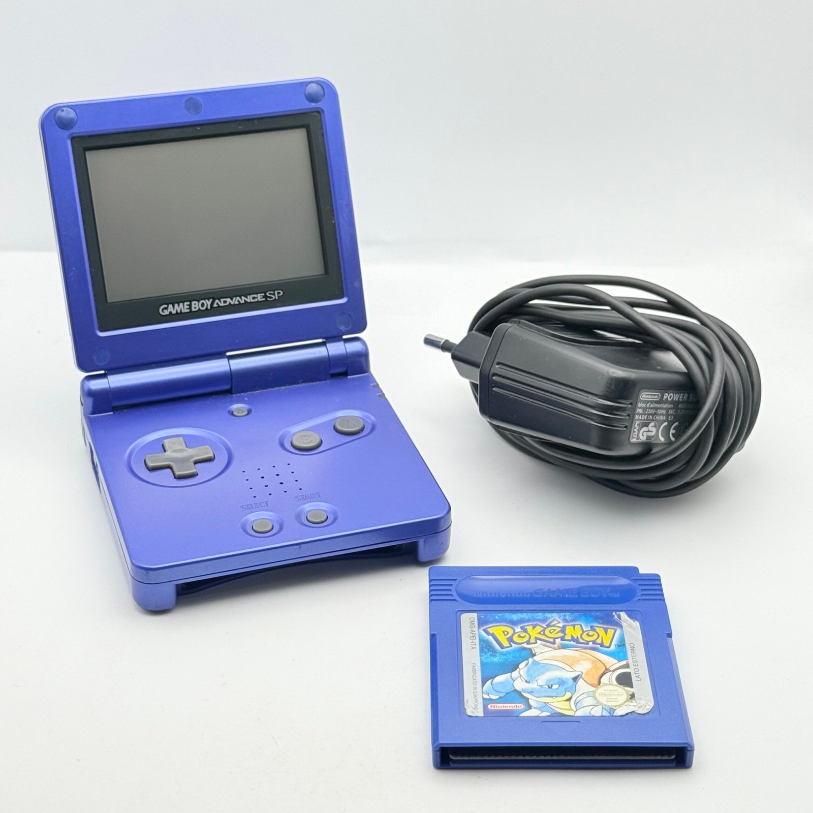 NINTENDO GAME BOY ADVANCE SP + POKÉMON BLU ORIGINALE ITA - OTTIMO STATO