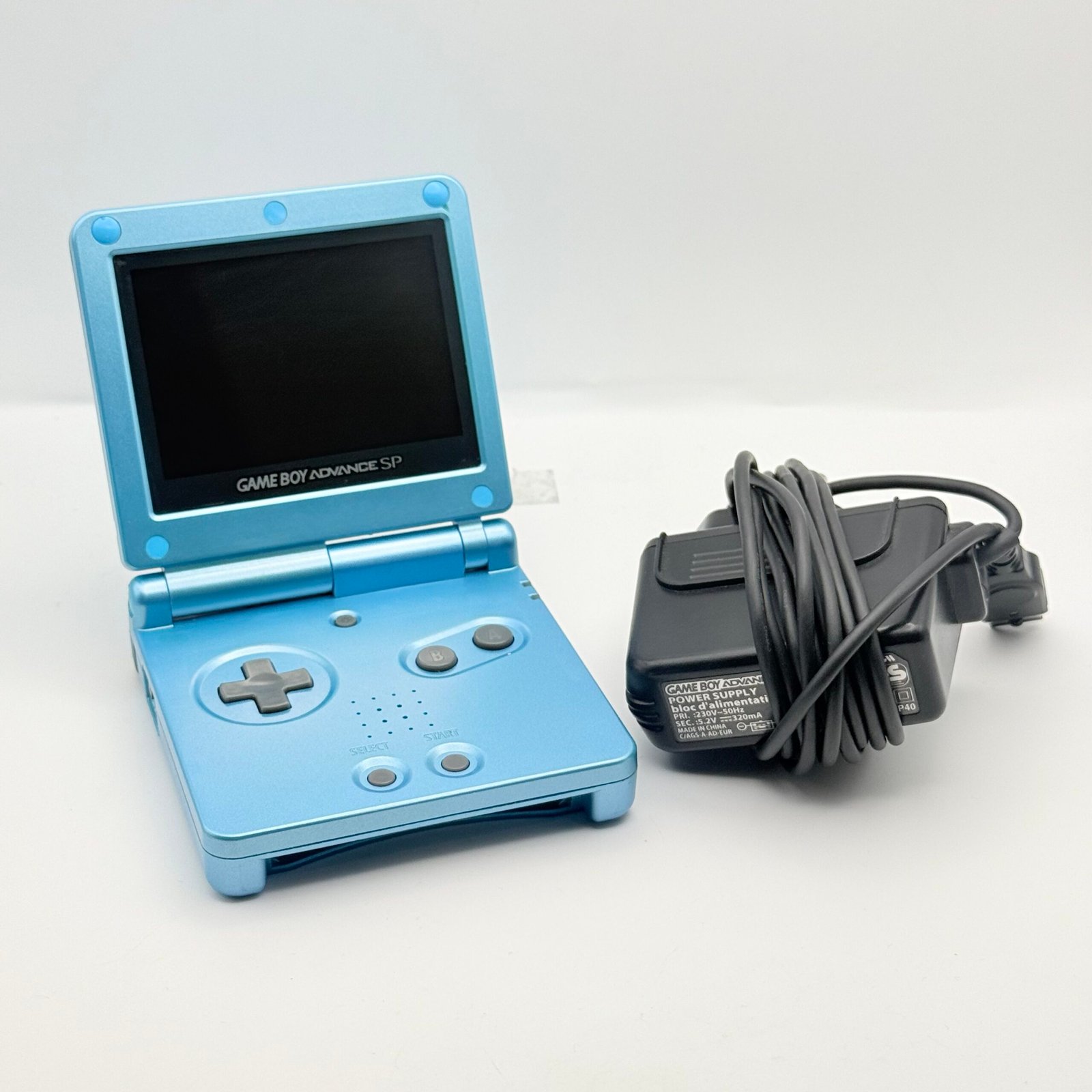 NINTENDO GAME BOY ADVANCE SP AGS 101 !! SURF BLUE - 100% ORIGINALE - NEW BATTERY