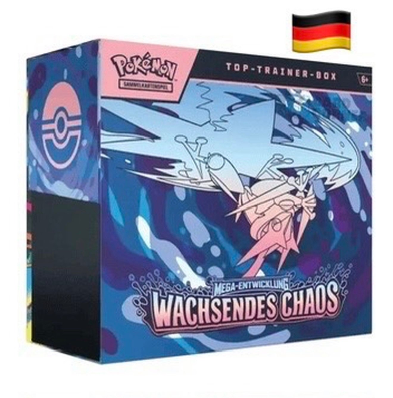 🇩🇪 POKEMON WACHSENDES CHAOS - TOP TRAINER BOX - DEUTSCH - VERSIEGELT