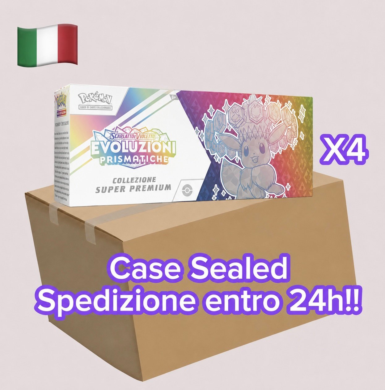 🇮🇹 CARTE POKEMON COLLEZIONE SUPER PREMIUM EVOLUZIONI PRISMATICHE - CASE SEALED