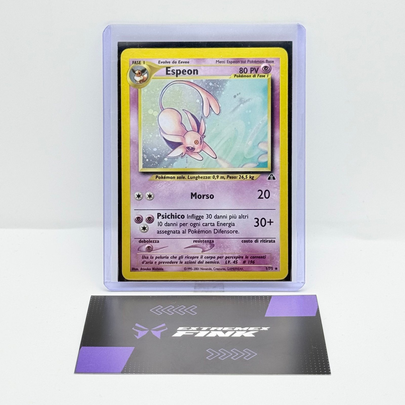 CARTA POKEMON ESPEON HOLO 1/75 - ITA - NEO DISCOVERY - GOOD