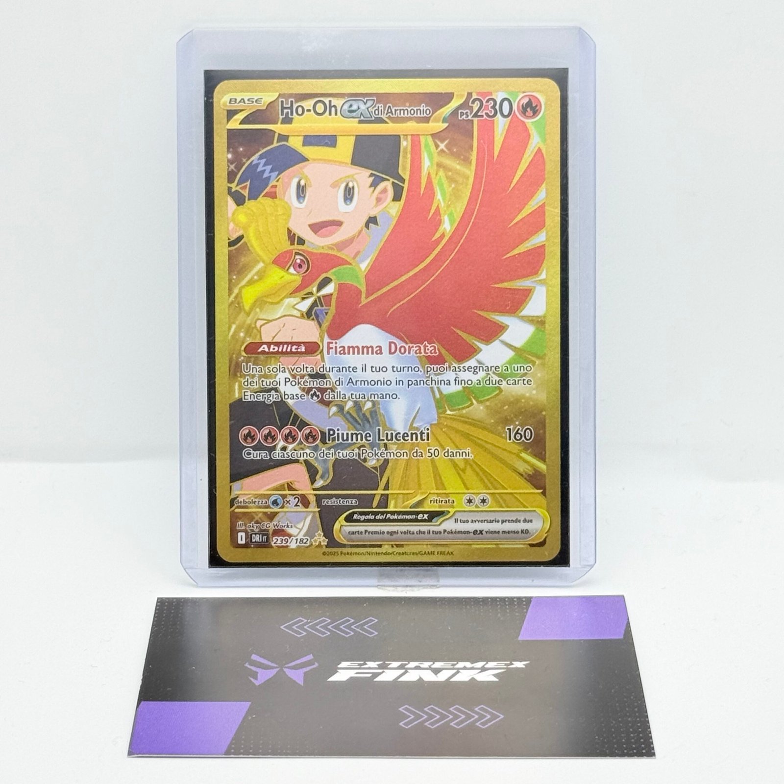 CARTA POKEMON HO-OH EX DI ARMONIO 239/182 - ITA - RIVALI PREDESTINATI- NEAR MINT
