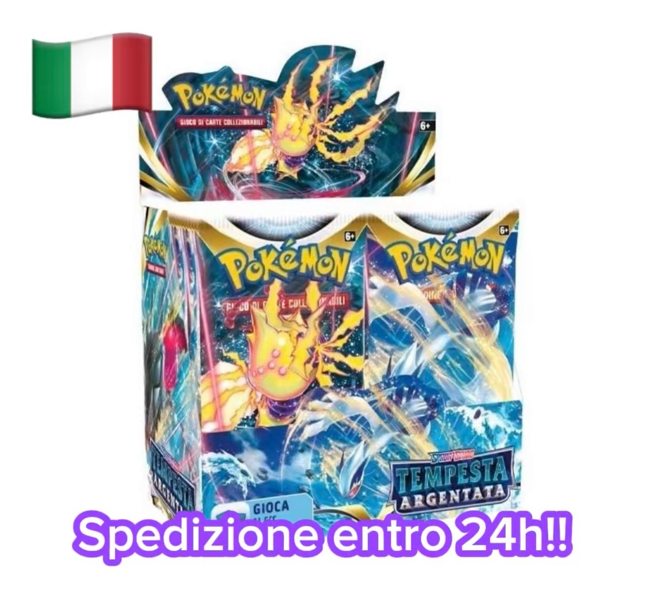 🇮🇹 POKEMON DISPLAY BOX DA 36 DI TEMPESTA ARGENTATA ITA - 2022 - SEALED