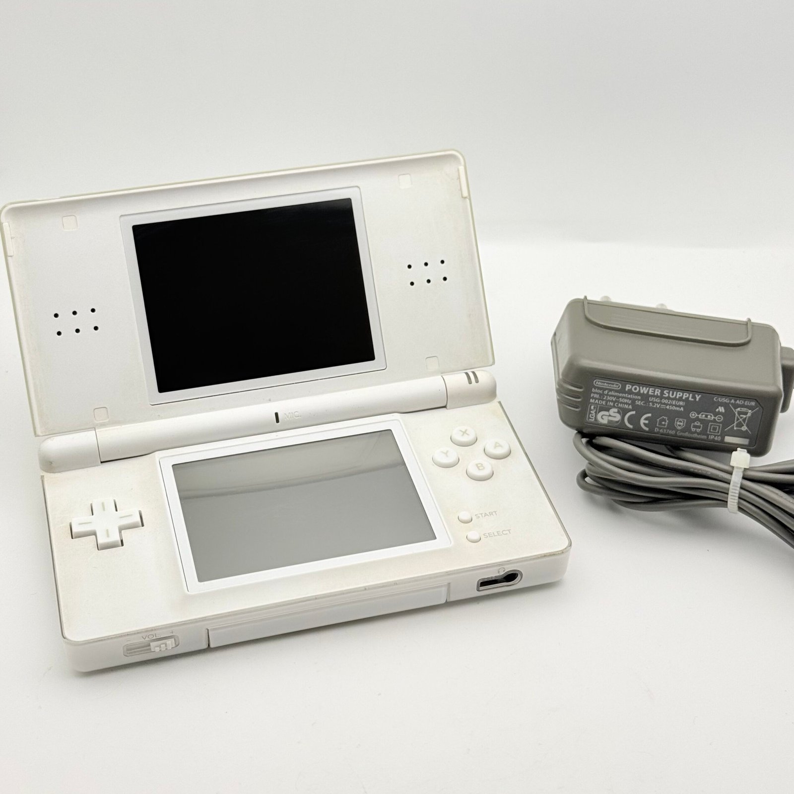 NINTENDO DS LITE BIANCO- 100% ORIGINALE TESTATO E FUNZIONANTE + CARICATORE