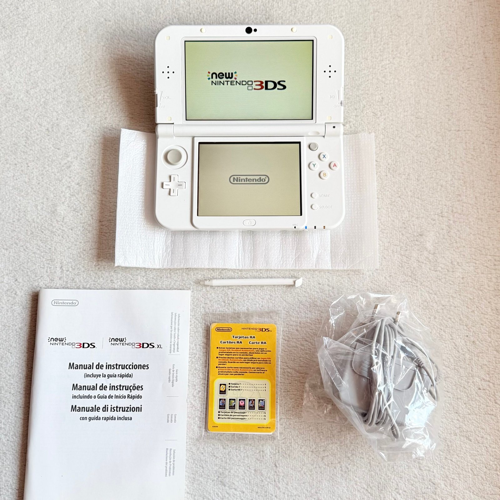 NINTENDO NEW 3DS XL BIANCO - 100% ORIGINALE TESTATO E FUNZIONANTE + COME NUOVO !