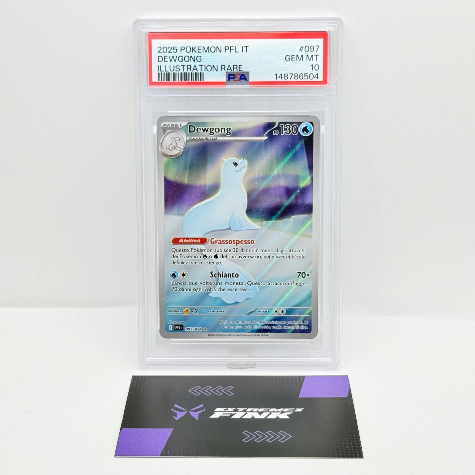 CARTA POKEMON DEWGONG 097/094 ITA FIAMME SPETTRALI - PSA 10