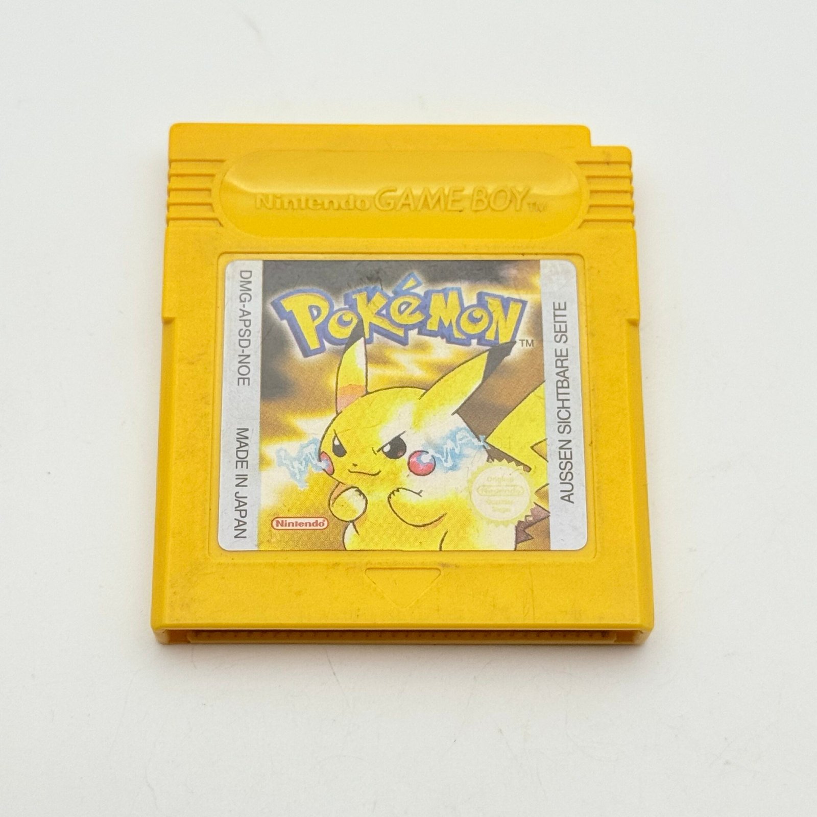 POKÉMON GELBE EDITION - GAME BOY - ORIGINAL NOE - DEUTSCH - SPEICHERT PERFEKT