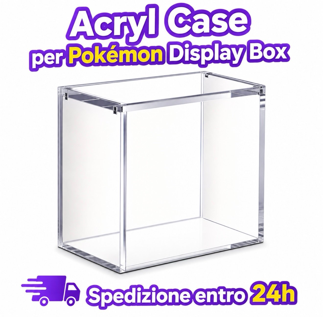 ACRYL CASE PER POKÉMON BOX DISPLAY DA 36 - EUR - ITA - NUOVO -