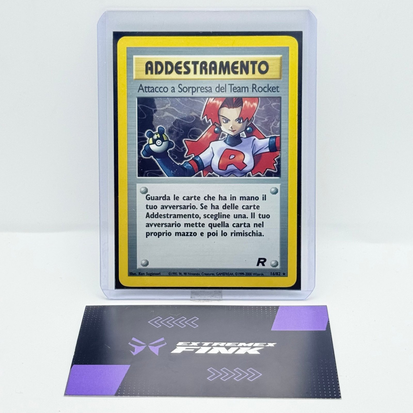 CARTA POKEMON ATTACCO A SORPRESA DEL TEAM ROCKET HOLO 16/82 - ITA - EXCELLENT