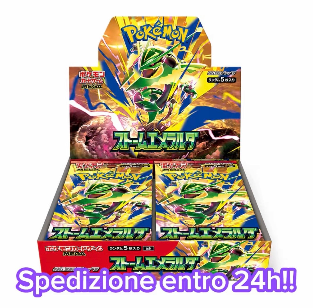 POKEMON STORM EMERALDA M6 BOX DA 30 BUSTE- JAP - NUOVO - SEALED + PROTEZIONE