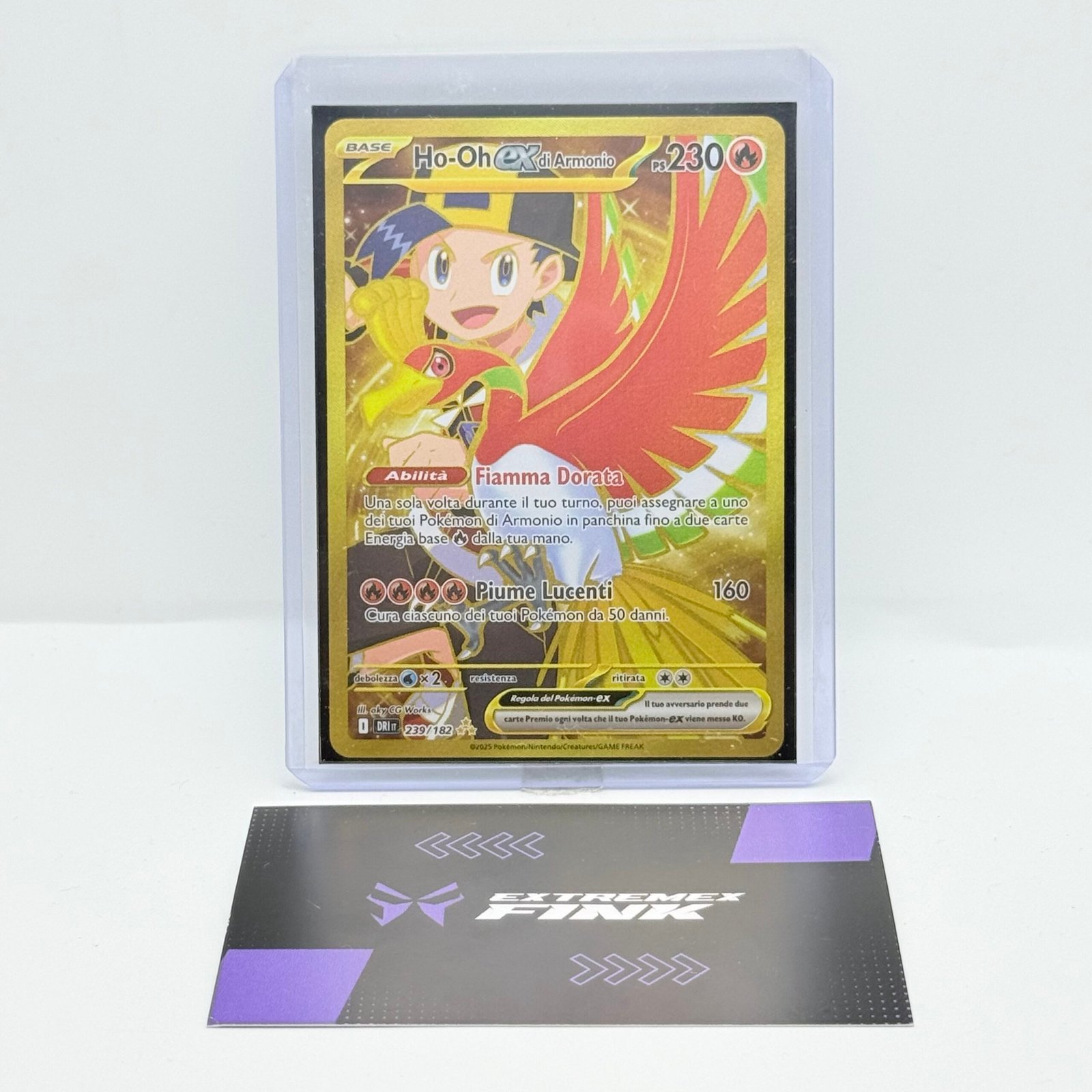 CARTA POKEMON HO-OH EX DI ARMONIO 239/182 - ITA - RIVALI PREDESTINATI- NEAR MINT