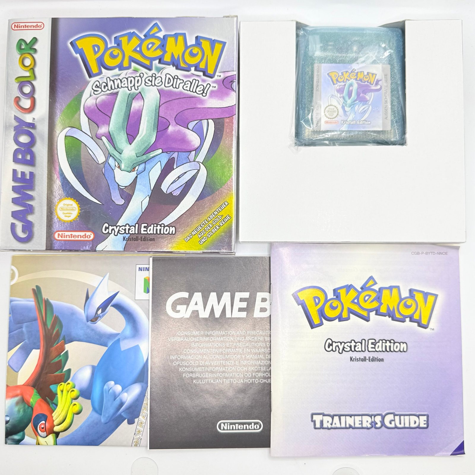 🇩🇪 POKÉMON KRISTALL EDITION NINTENDO GAME BOY OVP - ORIGINAL - NOE - GERMAN