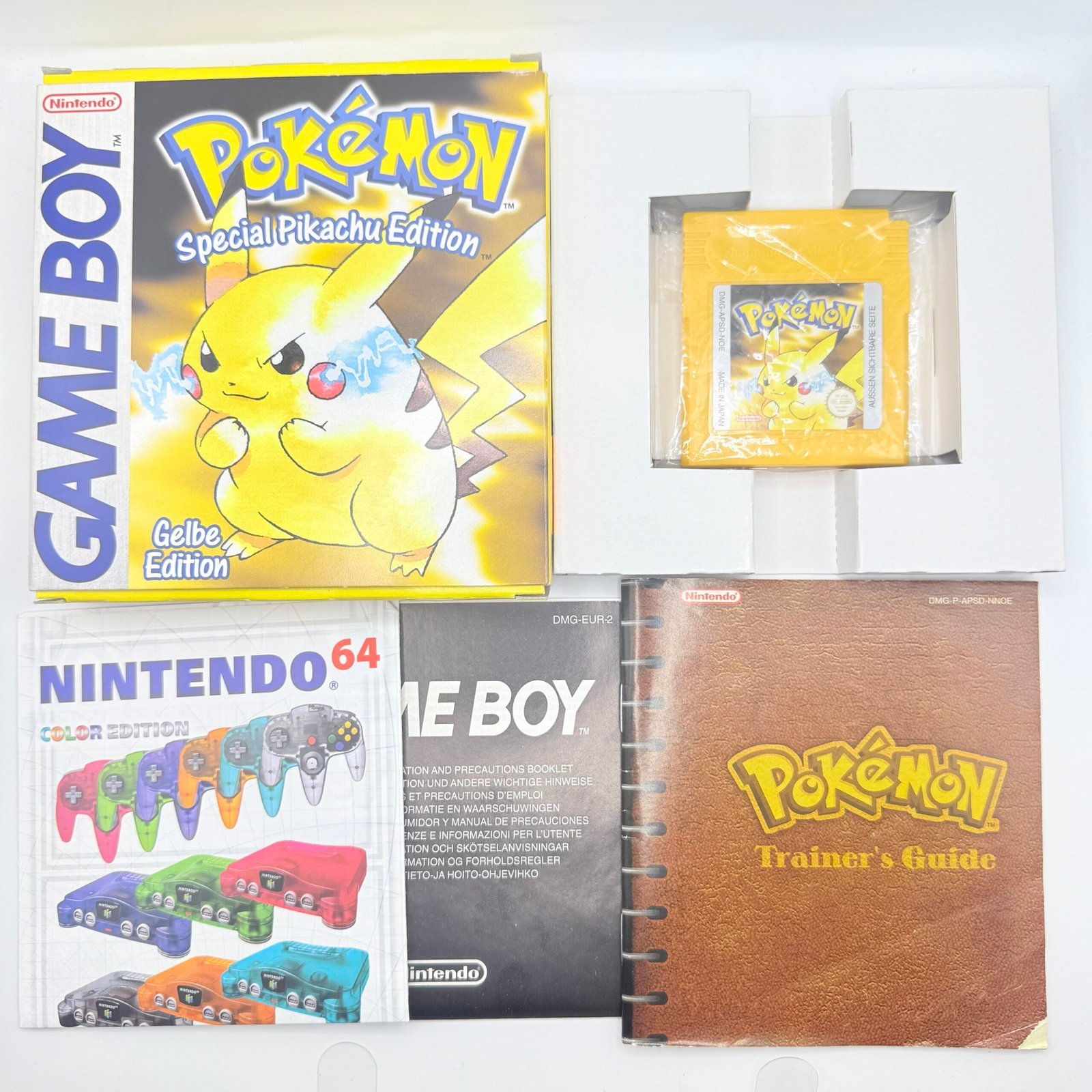 🇩🇪 POKÉMON GELBE EDITION NINTENDO GAME BOY OVP - ORIGINAL - NOE - GERMAN