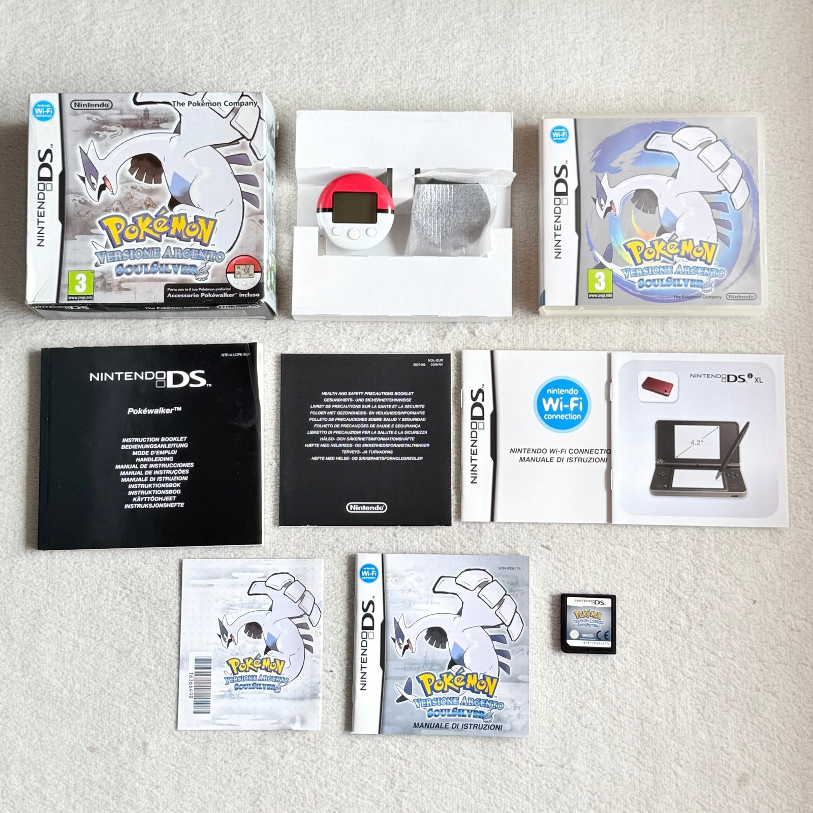 POKÉMON SOUL SILVER PER NINTENDO DS - 100% ORIGINALE ITA - COMPLETO - POKÉWALKER