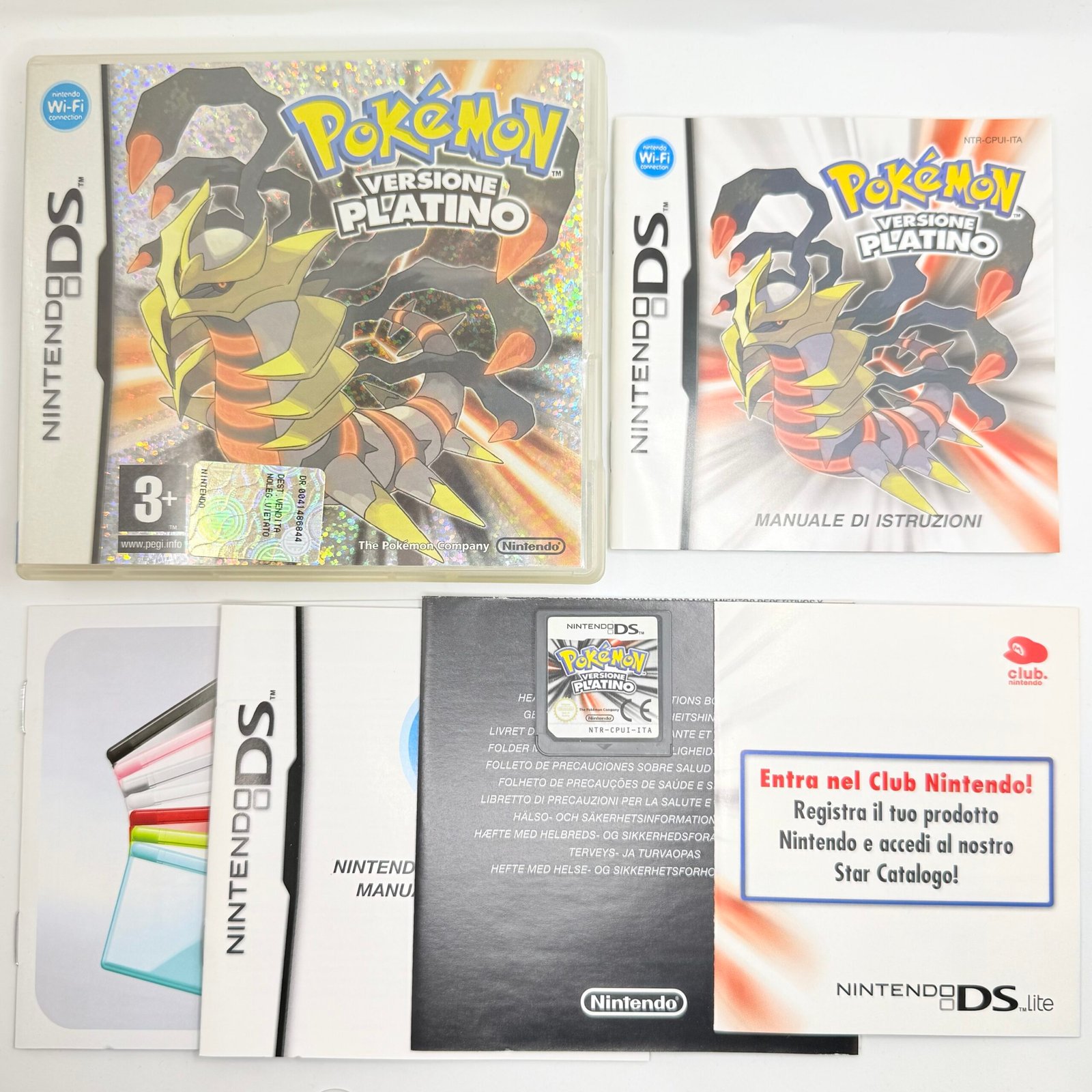 POKÉMON PLATINO PER NINTENDO DS ORIGINALE ITA 100% COMPLETO - CODICE DA GRATTARE