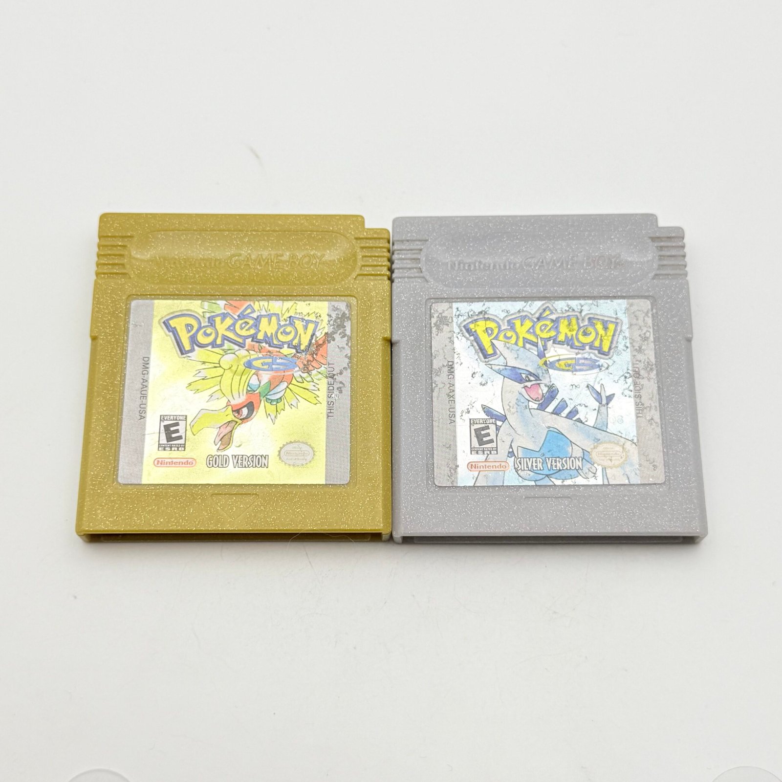 POKÉMON SILVER + GOLD - ORIGINAL USA - 100% ENGLISH - BOTH WITH NEW BATTERY