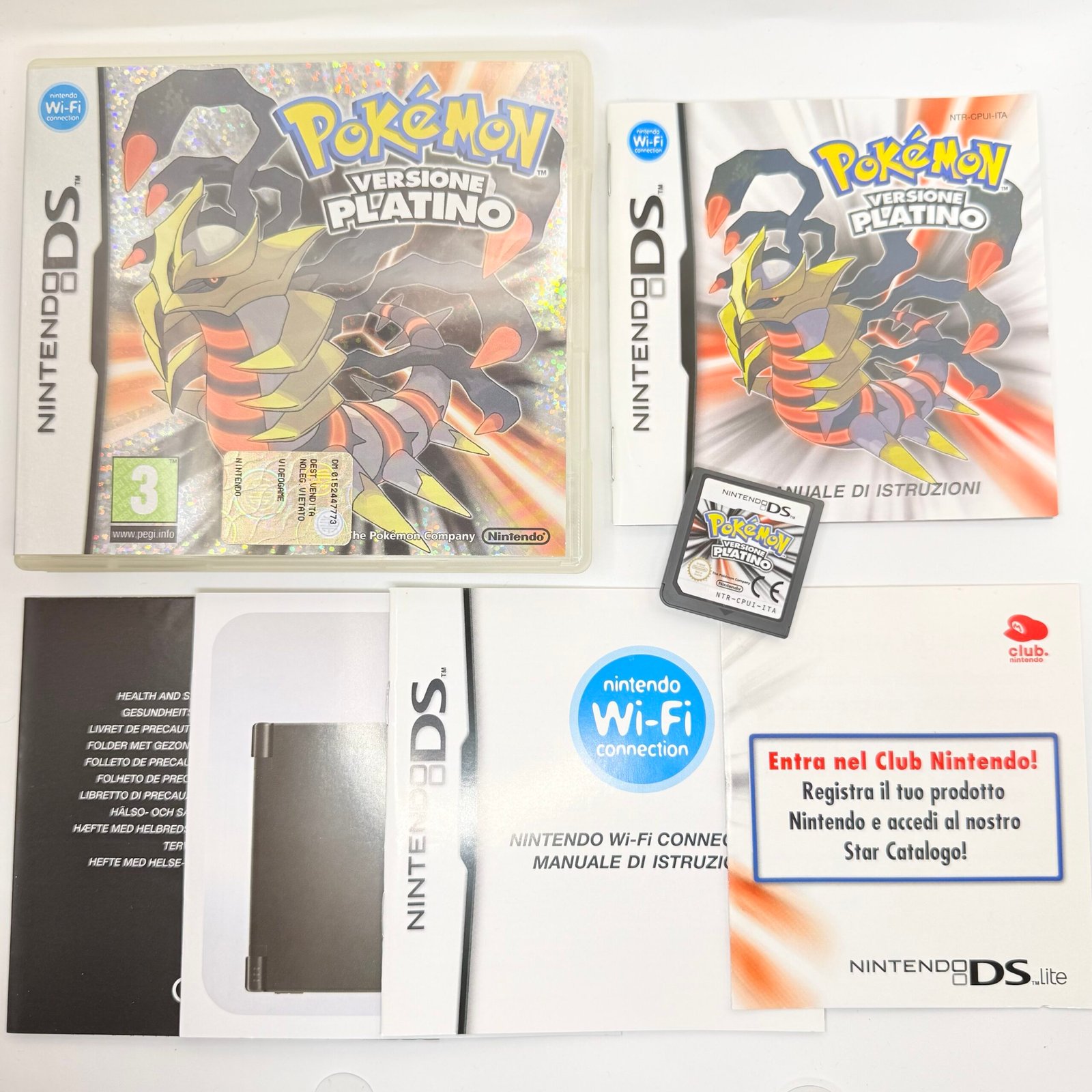 POKÉMON PLATINO PER NINTENDO DS ORIGINALE ITA 100% COMPLETO - CODICE DA GRATTARE