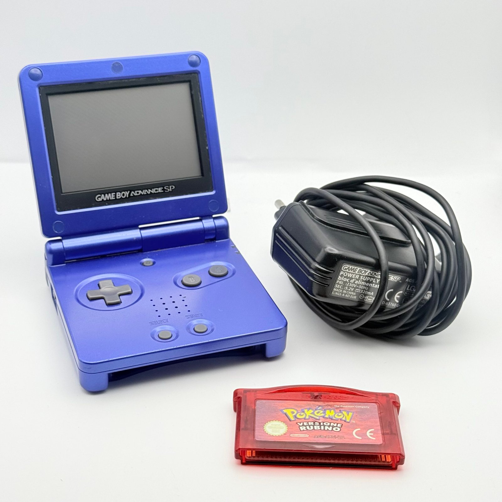 NINTENDO GAME BOY ADVANCE SP + POKÉMON RUBINO ORIGINALE ITA - OTTIMO STATO