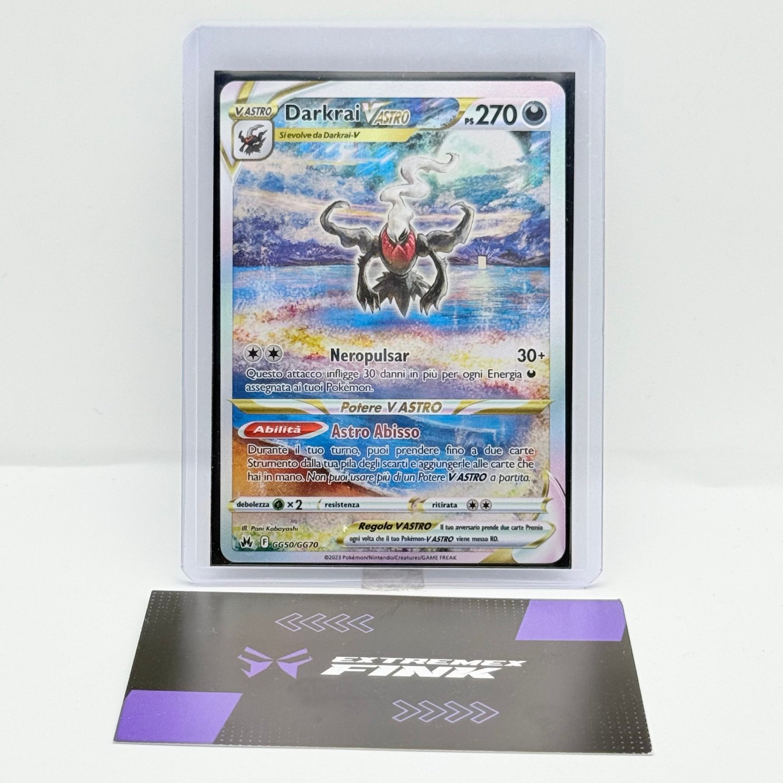 CARTA POKEMON DARKRAI VASTRO GG50/GG70 - ITA - ZENIT REGALE - EXCELLENT